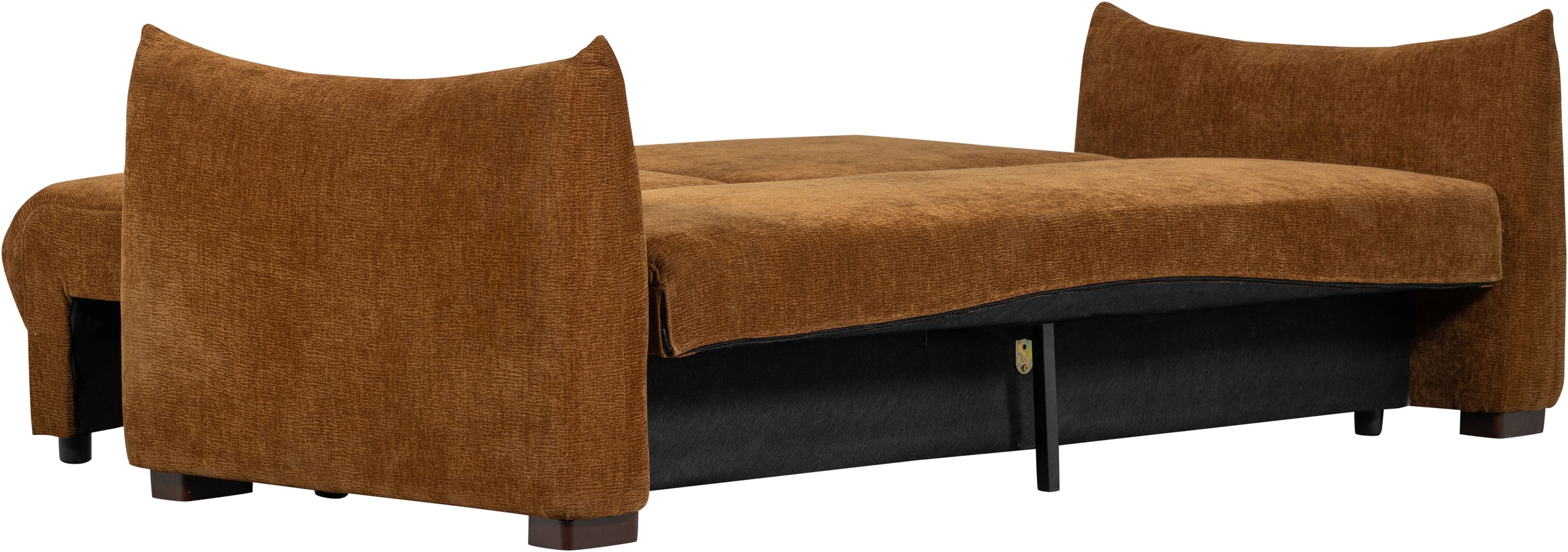 WOOOD Schlafsofa »Jonne Strukturbezug mit Schlaffunktion, H 92 x B 233 x T 105 cm« Tragkraft 220 kg, Sitzbreite 192 cm, Geringe Verschleissfestigkeit