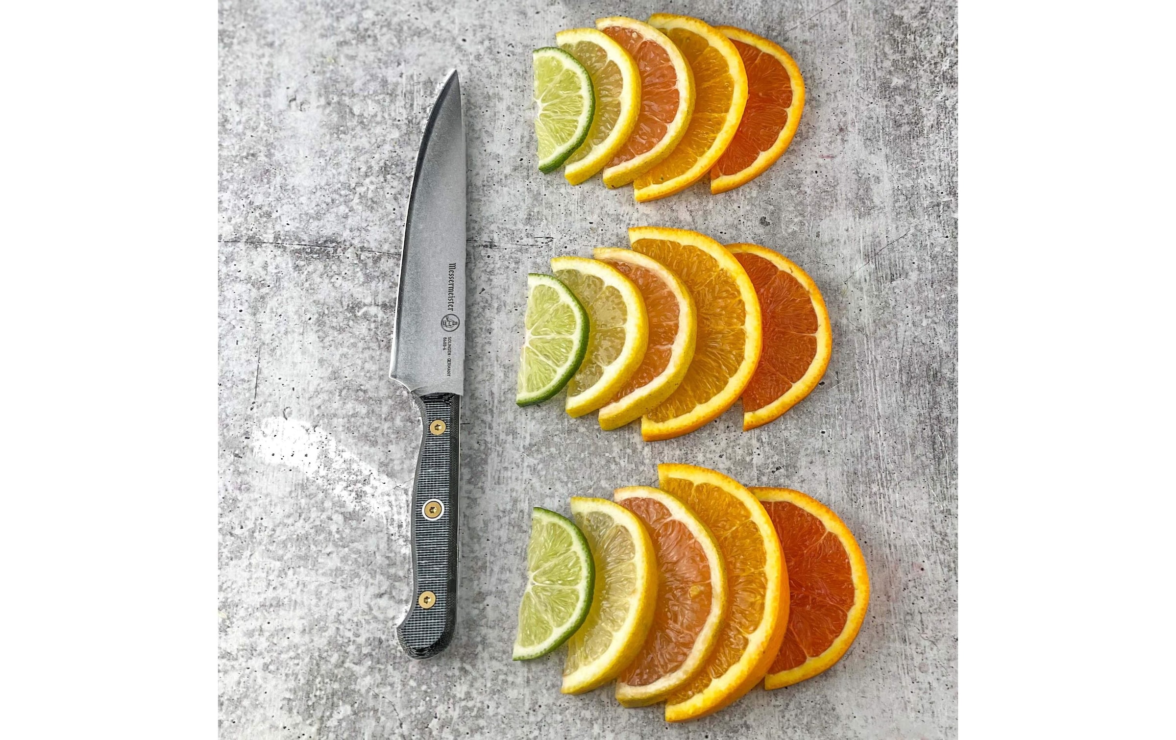   Allzweckmesser »Messermeister Custom 15 cm, Grau/Schwarz«