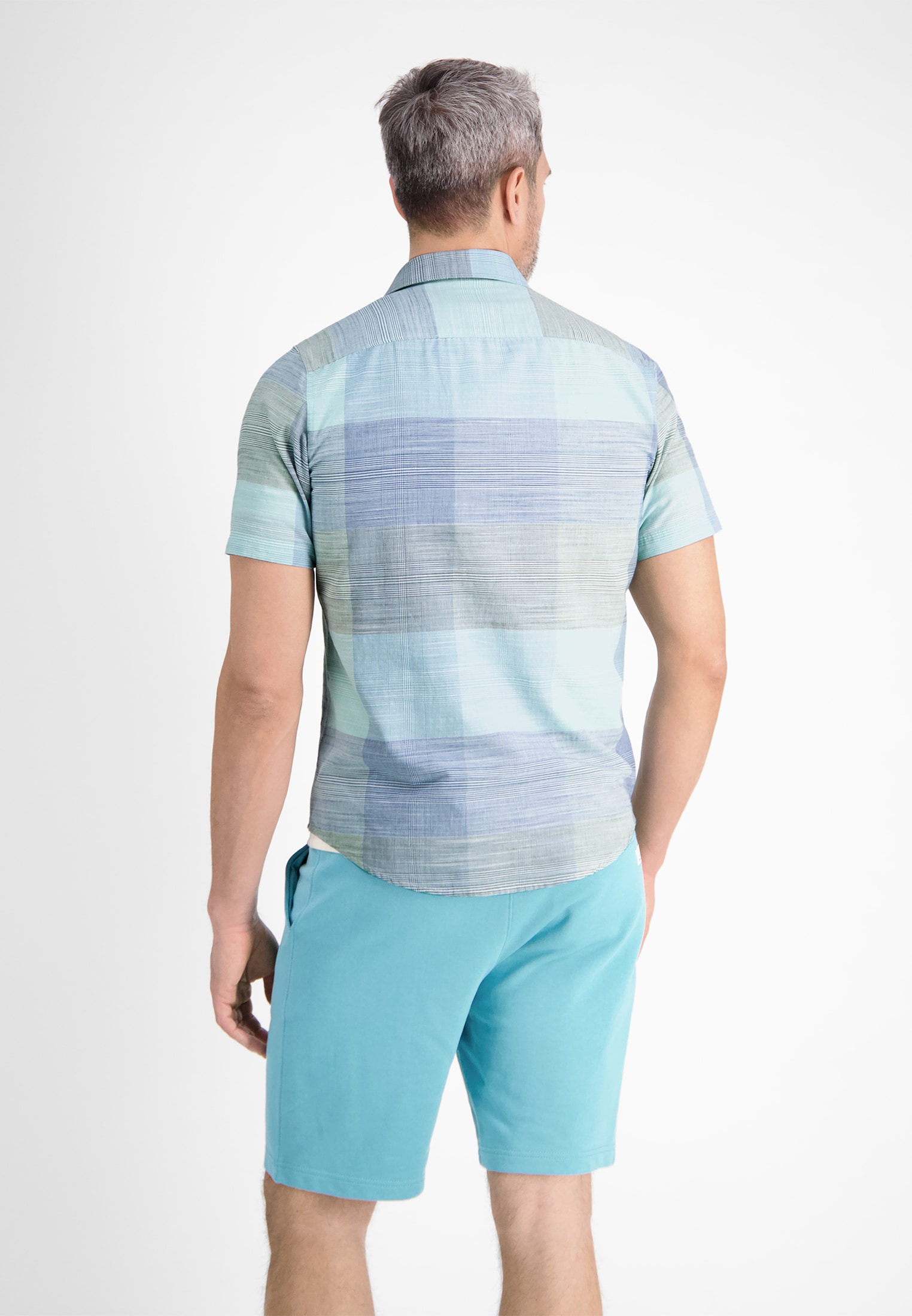 LERROS Kurzarmhemd »Kurzarmhemd *Slub Karo*«