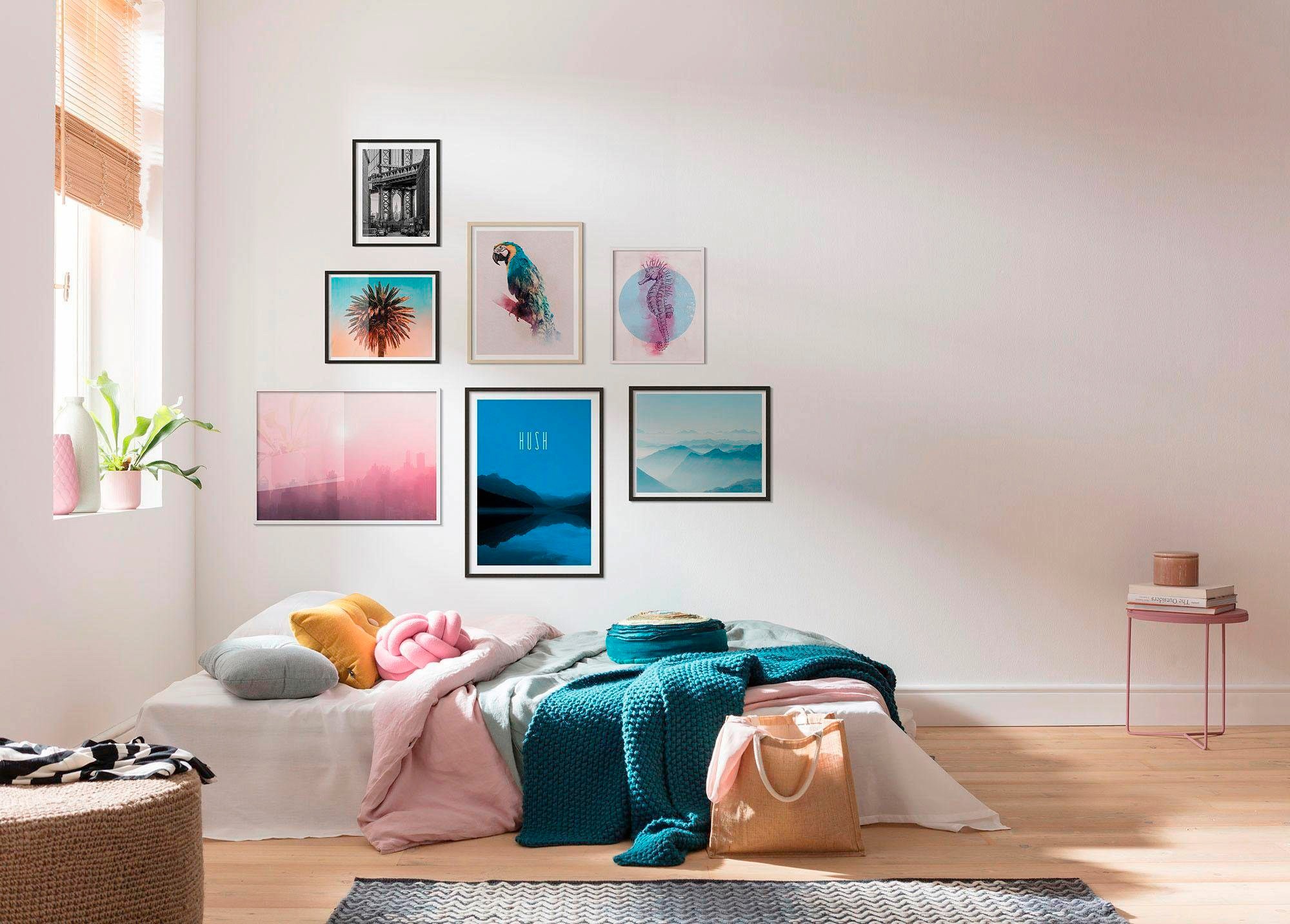 Komar Bild »Palm Tree« Blätter | Pflanzen 1 Stk. tlg. Wandbild zur Dekoration - ohne Rahmen