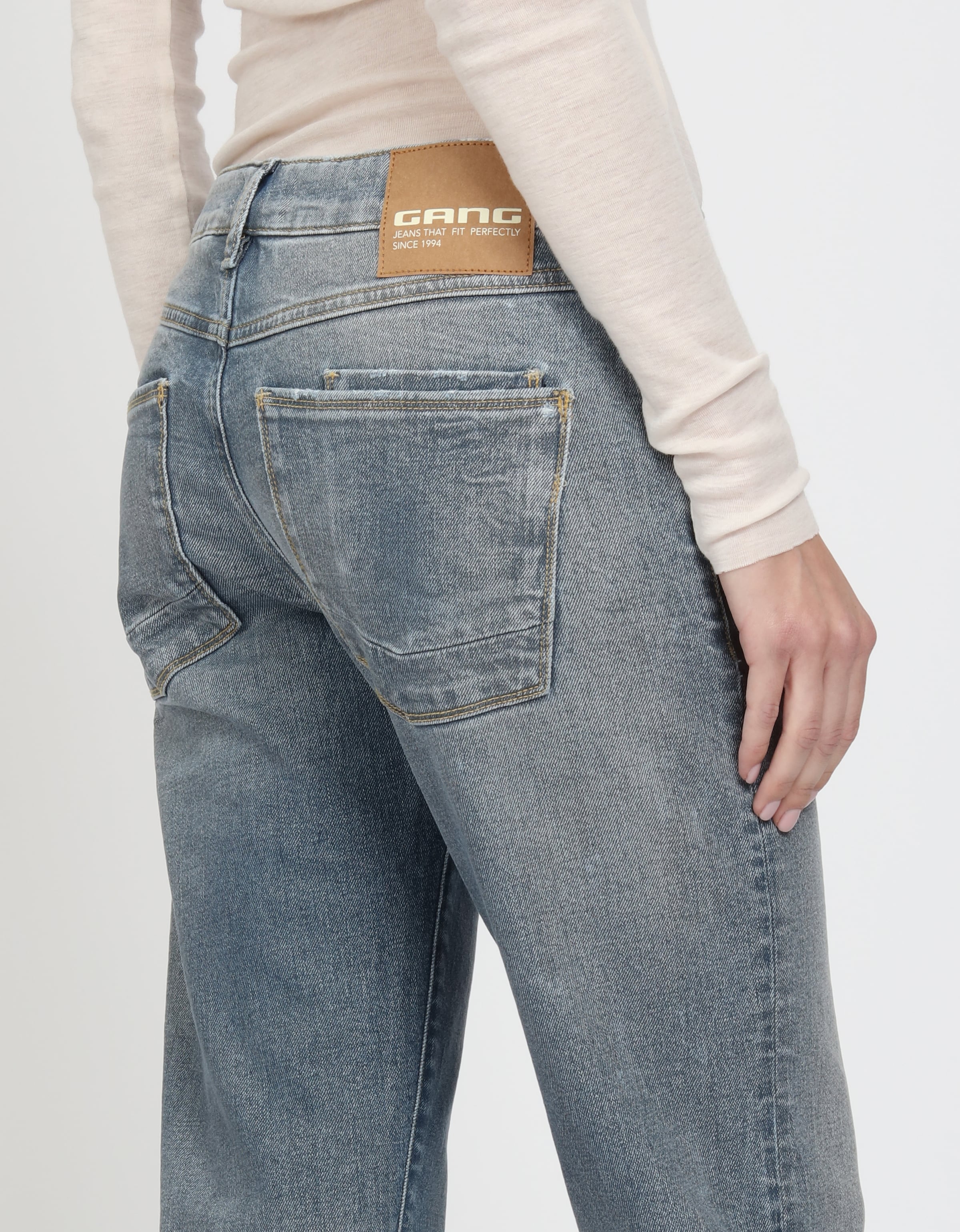 GANG Boyfriend-Jeans »94NADIA«, 5-Pocket Style mit Reissverschluss und Knopf