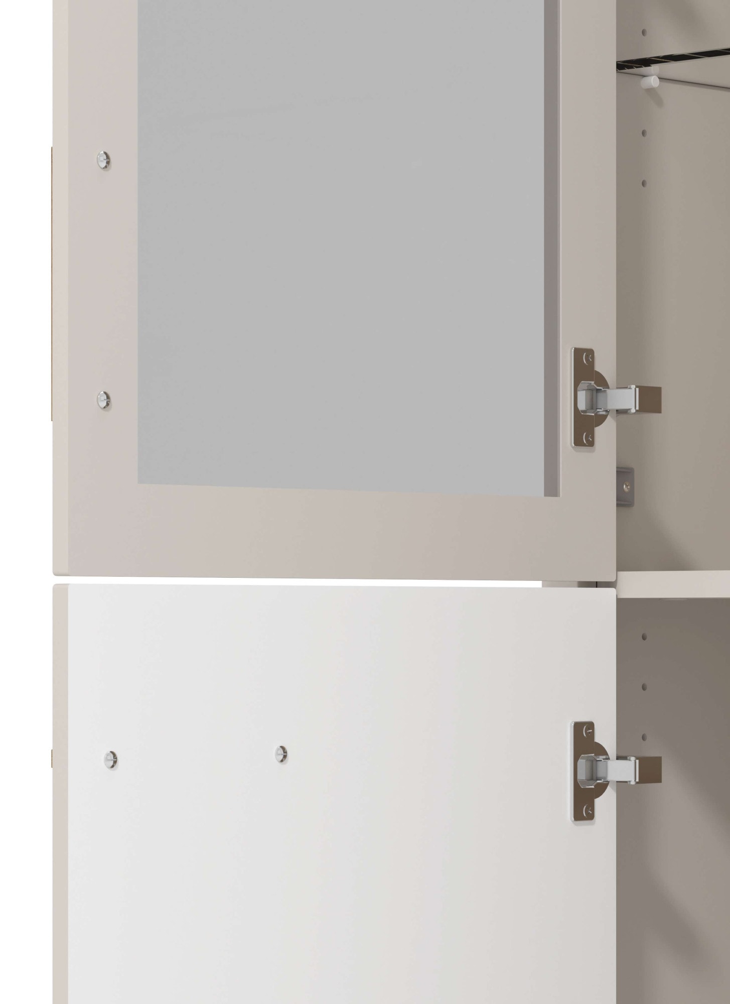 Home affaire Vitrine »Darwen Vitrinenschrank, Glasschrank, Standvitrine, Highboard/Sideboard« 2 Türen, 4 Einlegeböden, 5 Fächer, Gesamtmasse (B/T/H): 58/40/193 cm