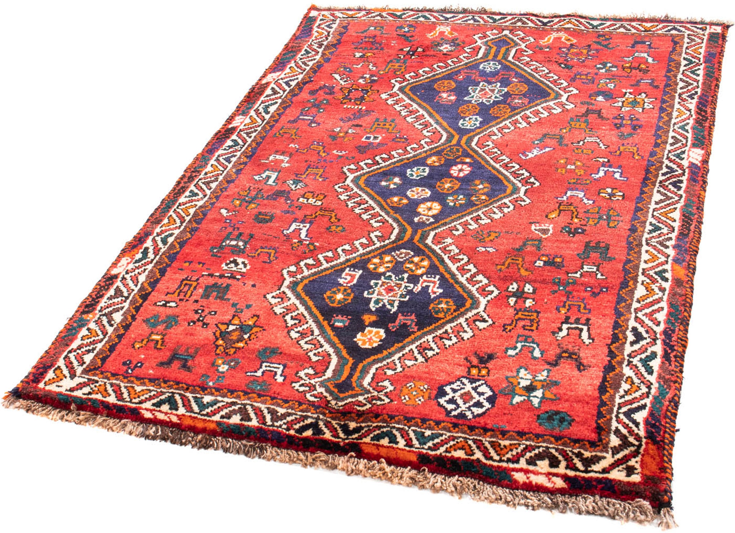 Image of morgenland Orientteppich »Perser - Nomadic - 170 x 117 cm - dunkelrot«, rechteckig, 10 mm Höhe, Wohnzimmer, Handgeknüpft, Einzelstück mit Zertifikat bei Ackermann Versand Schweiz