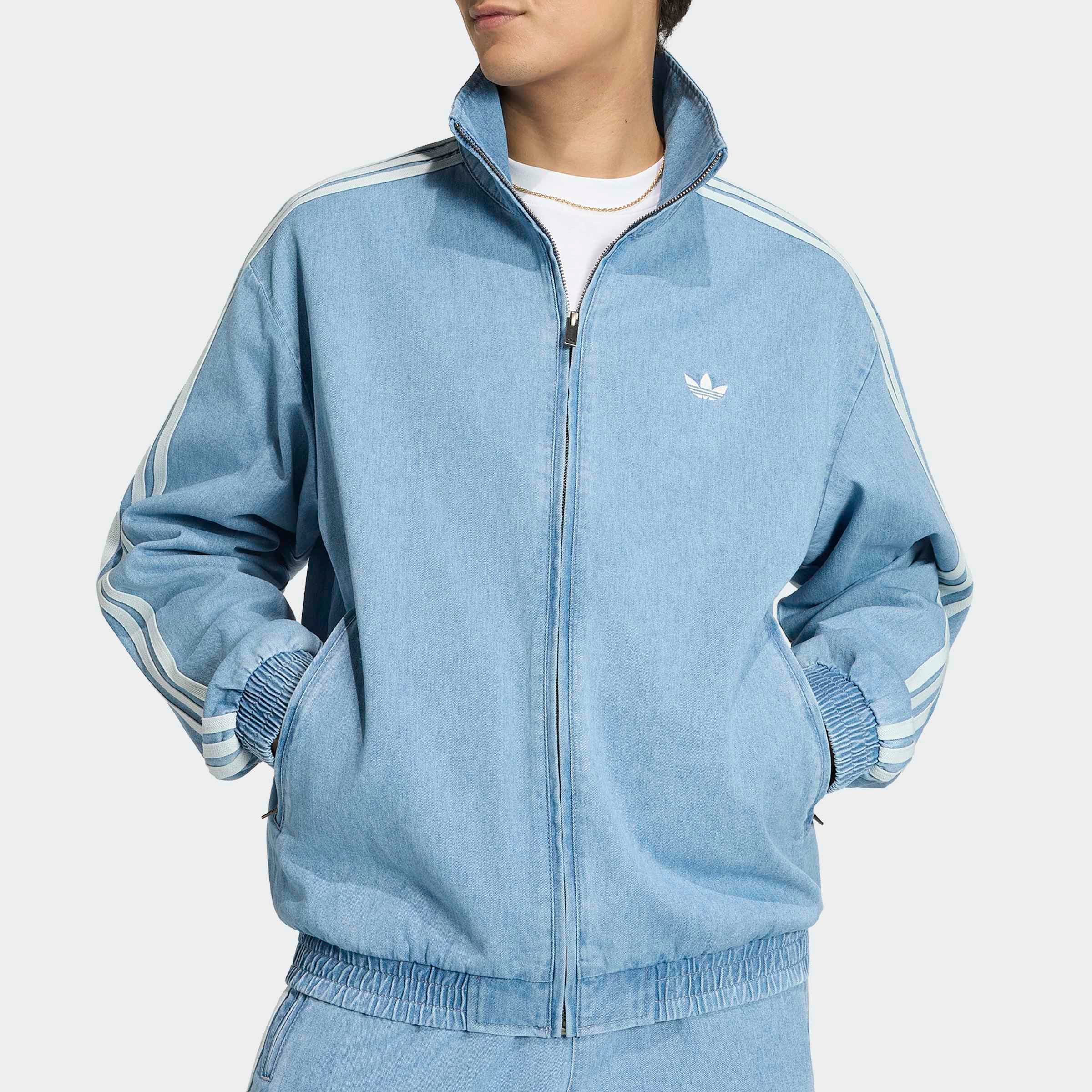 adidas Originals Outdoorjacke »FIREBIRD ORIGINALS, DENIM« für Erwachsene, mit Reissverschluss, aus Baumwolle