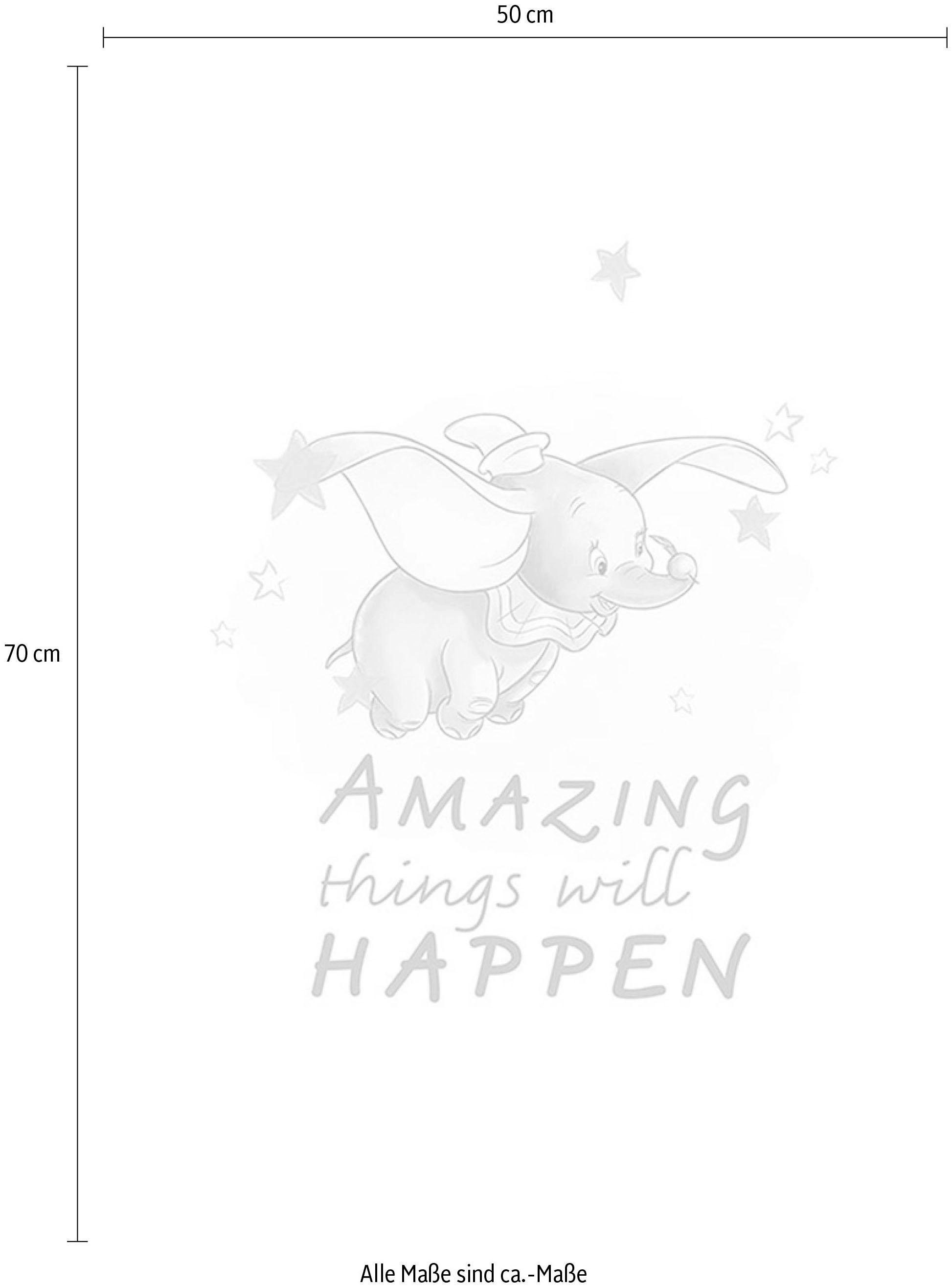 Komar Bild »Dumbo Amazing«, Disney, (1 St.), Wandbild zur Dekoration im Kinderzimmer - ohne Rahmen