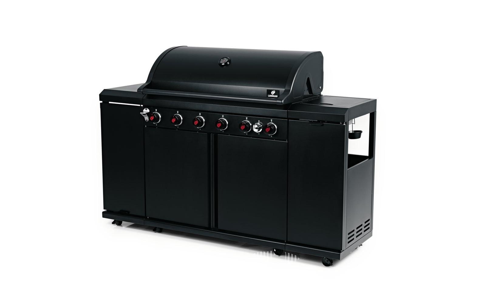 Image of LANDMANN Gasgrill "Cool Black 6,1" Gasgrill mit 6 Hauptbrennern
