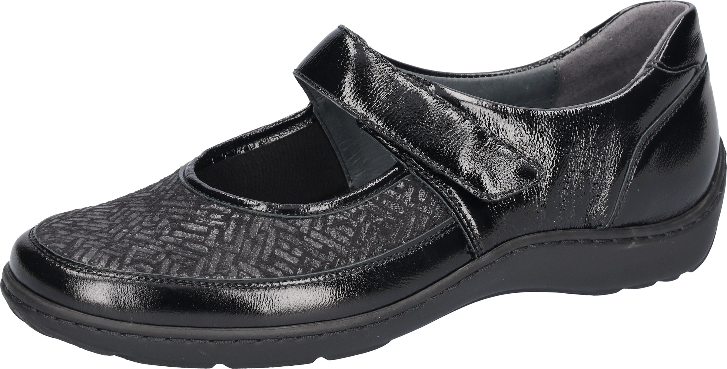 Image of Waldläufer Riemchenballerina "HENNI-Soft" Klettschuh, Komfortschuh, Bequemschuh, Weite H, mit Orthotritt