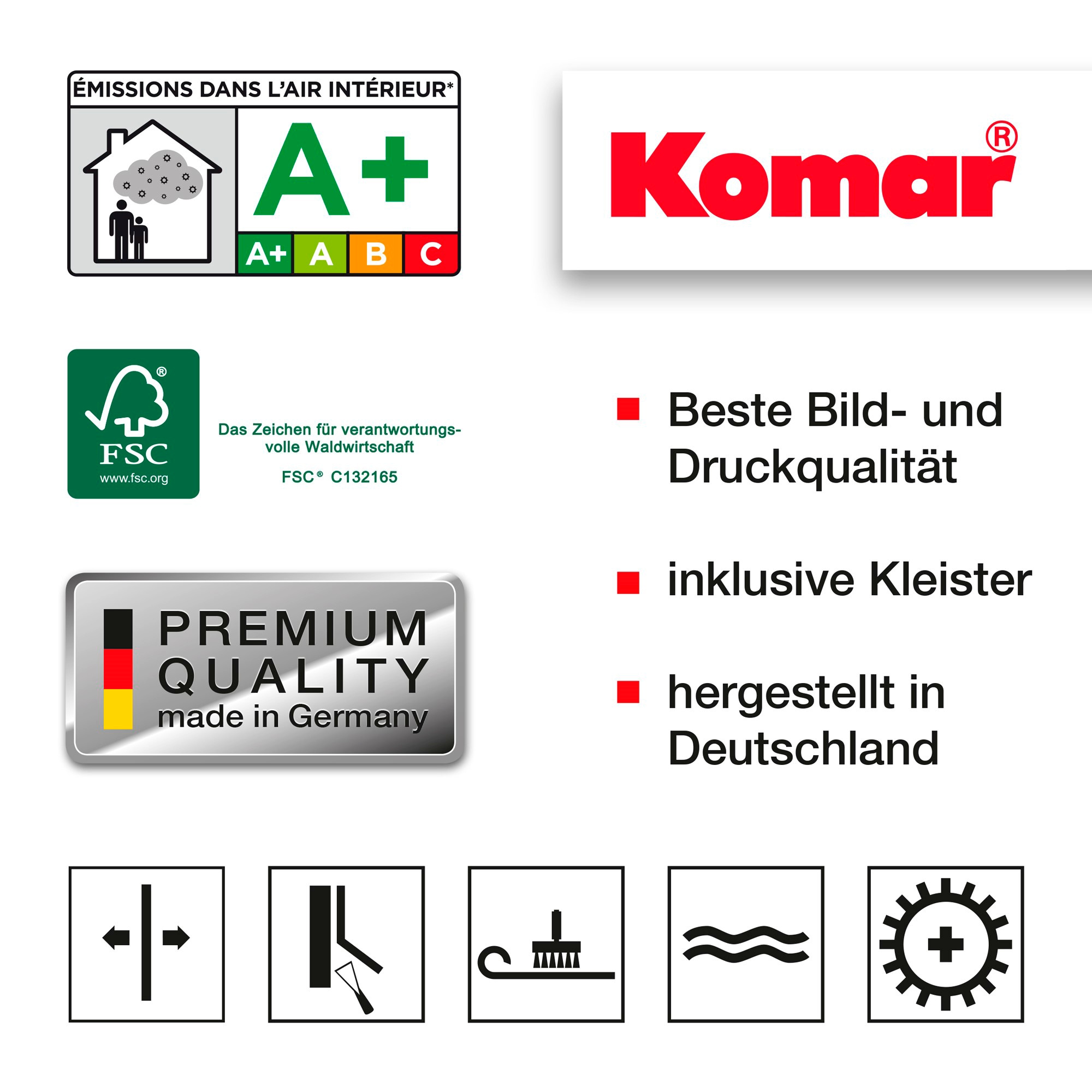 Komar Fototapete »STAR WARS EP9 Movie Poster Wide - Grösse 368 x 254 cm«, bedruckt, Kinderzimmer