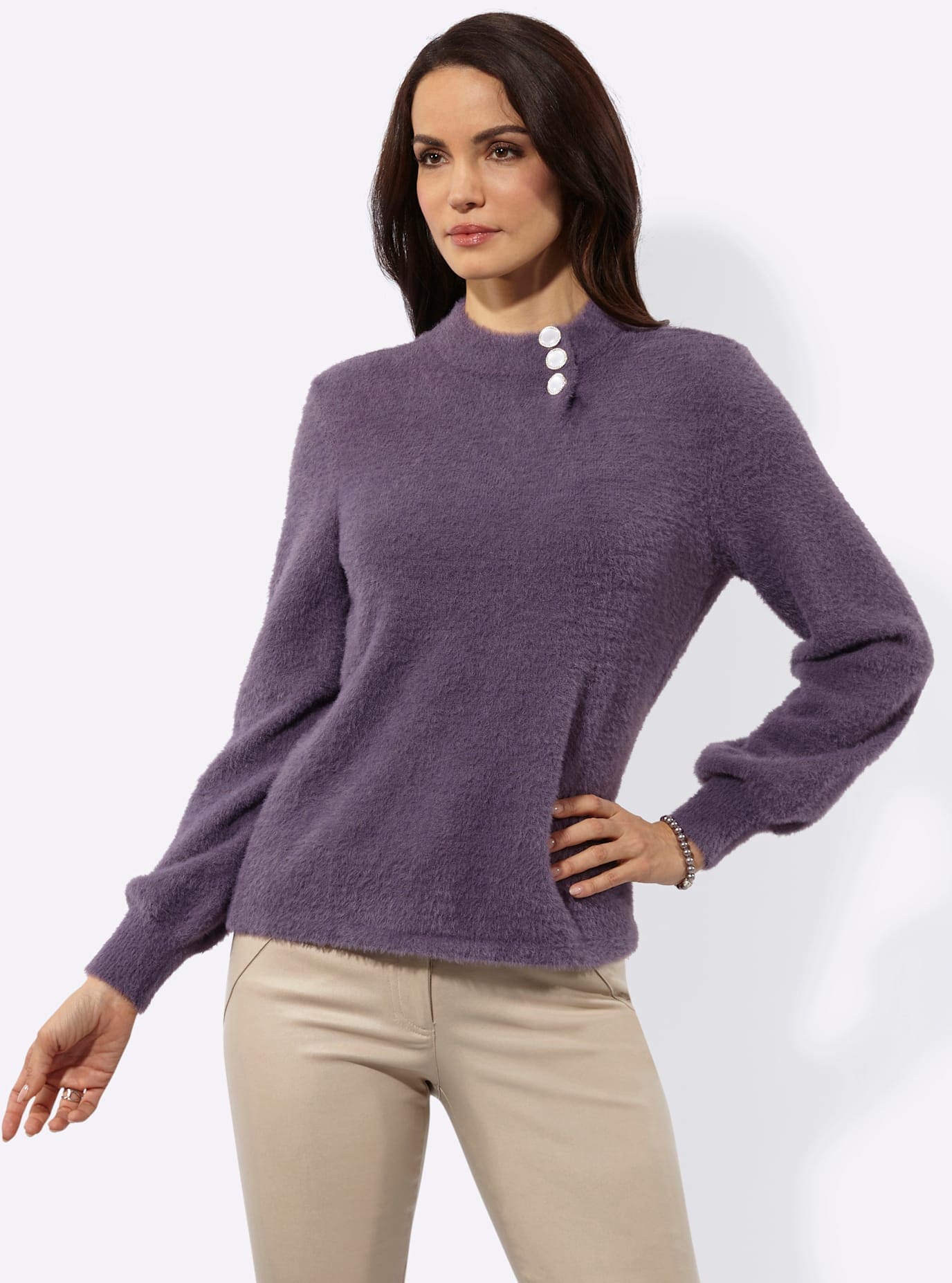 creation L Stehkragenpullover »Pullover«