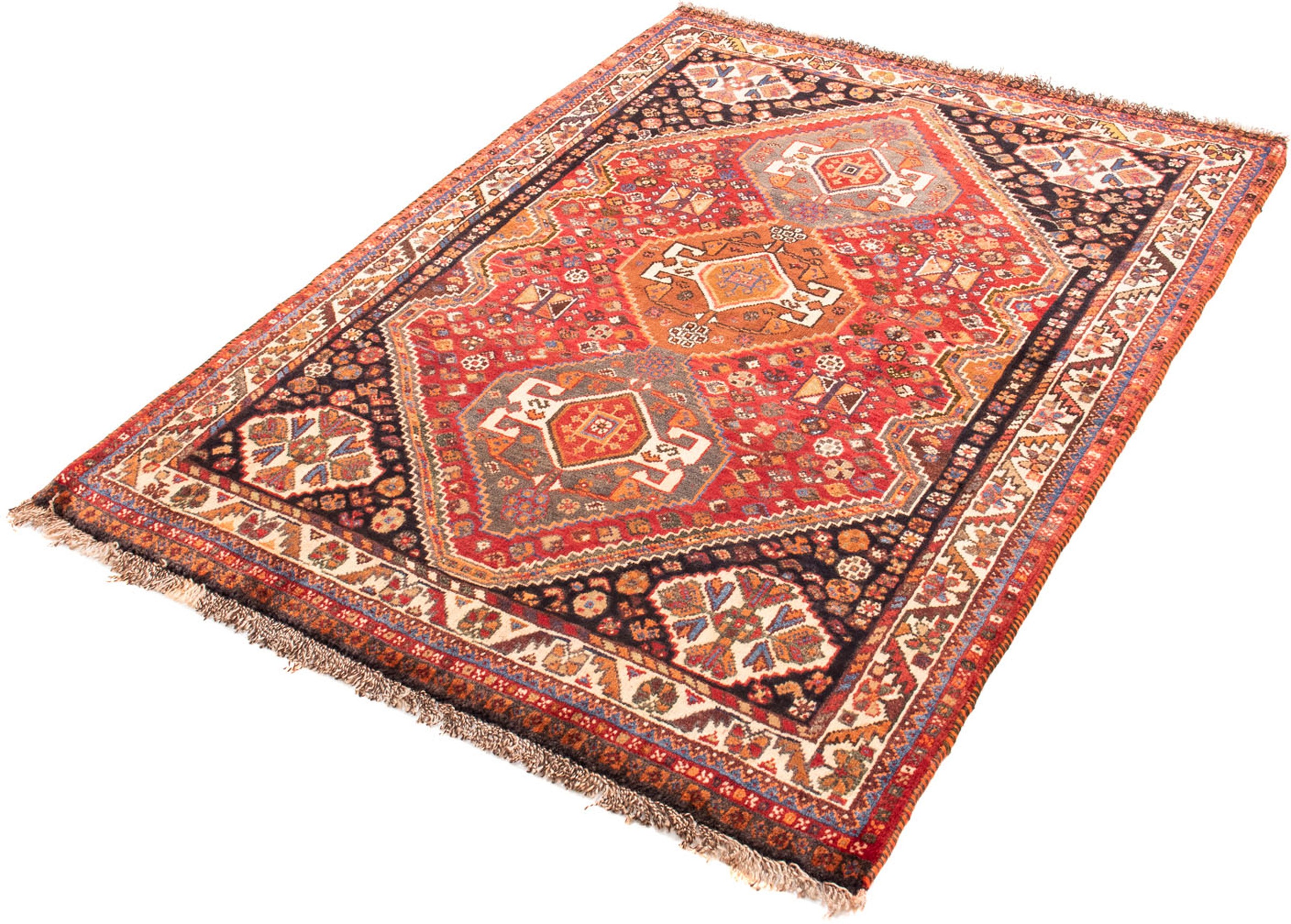 Image of morgenland Orientteppich »Perser - Nomadic - 155 x 112 cm - rot«, rechteckig, 10 mm Höhe, Wohnzimmer, Handgeknüpft, Einzelstück mit Zertifikat bei Ackermann Versand Schweiz