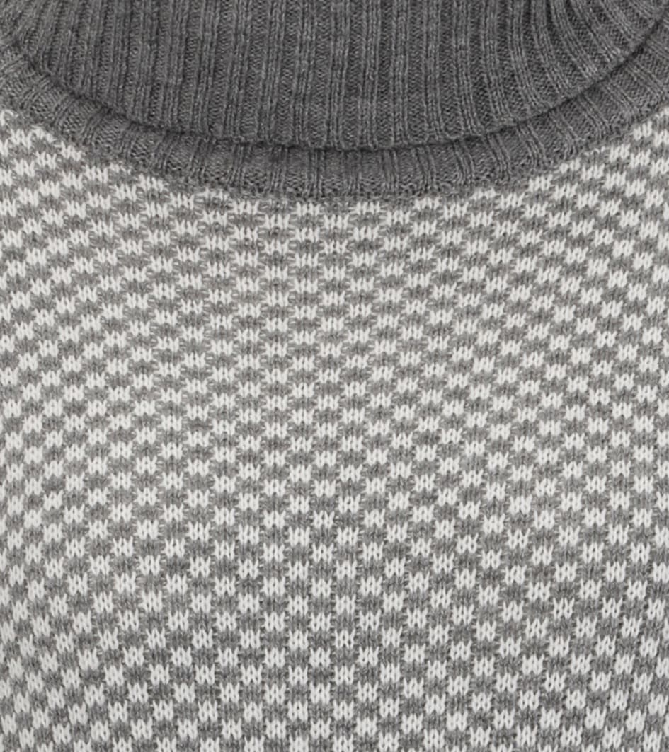 Aniston CASUAL Strickpullover, im Karo-Dessin mit Streifen-Optik