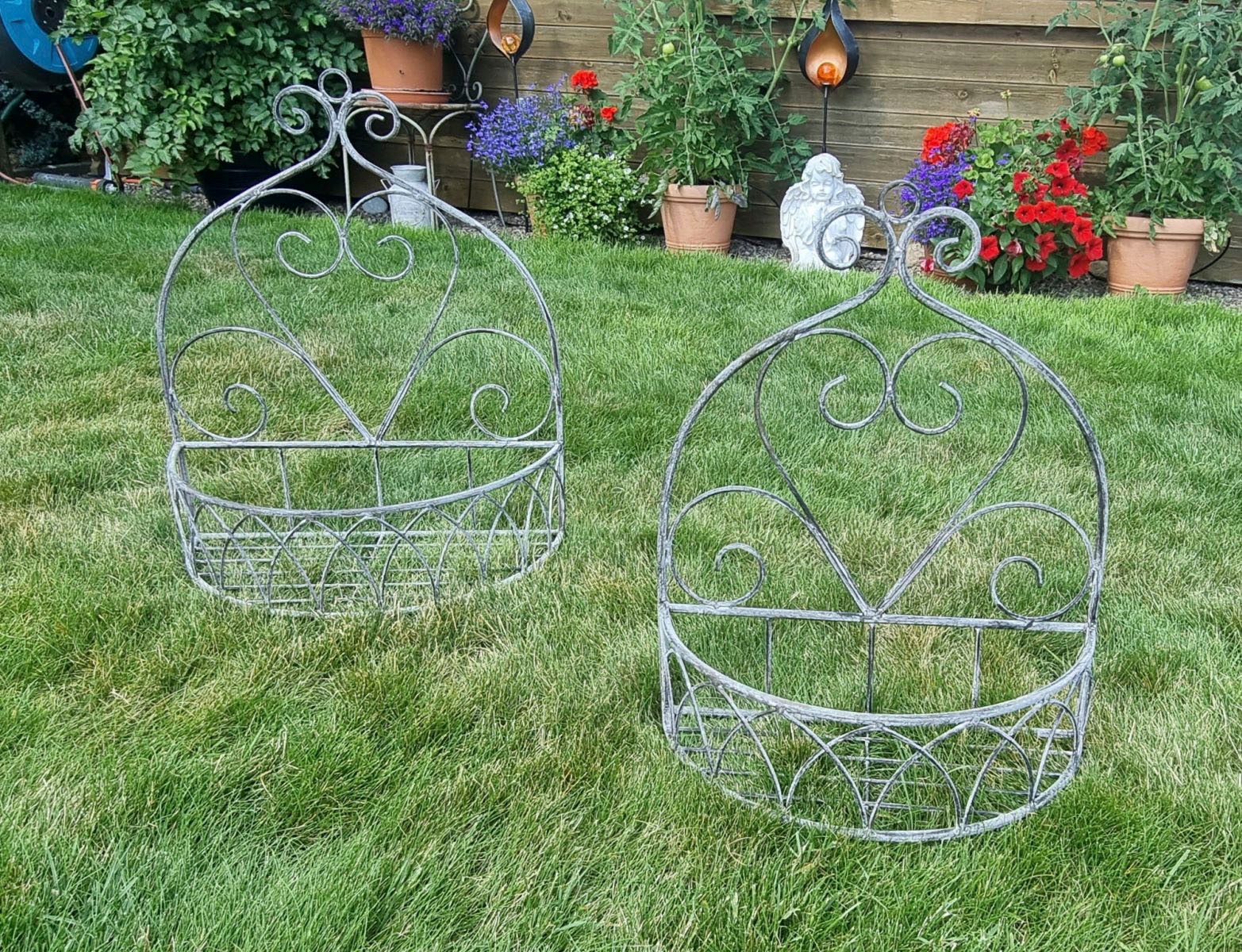 Ambiente Haus Wandregal »Wandregal 2er Set rund in grau« 1 Stk. tlg.