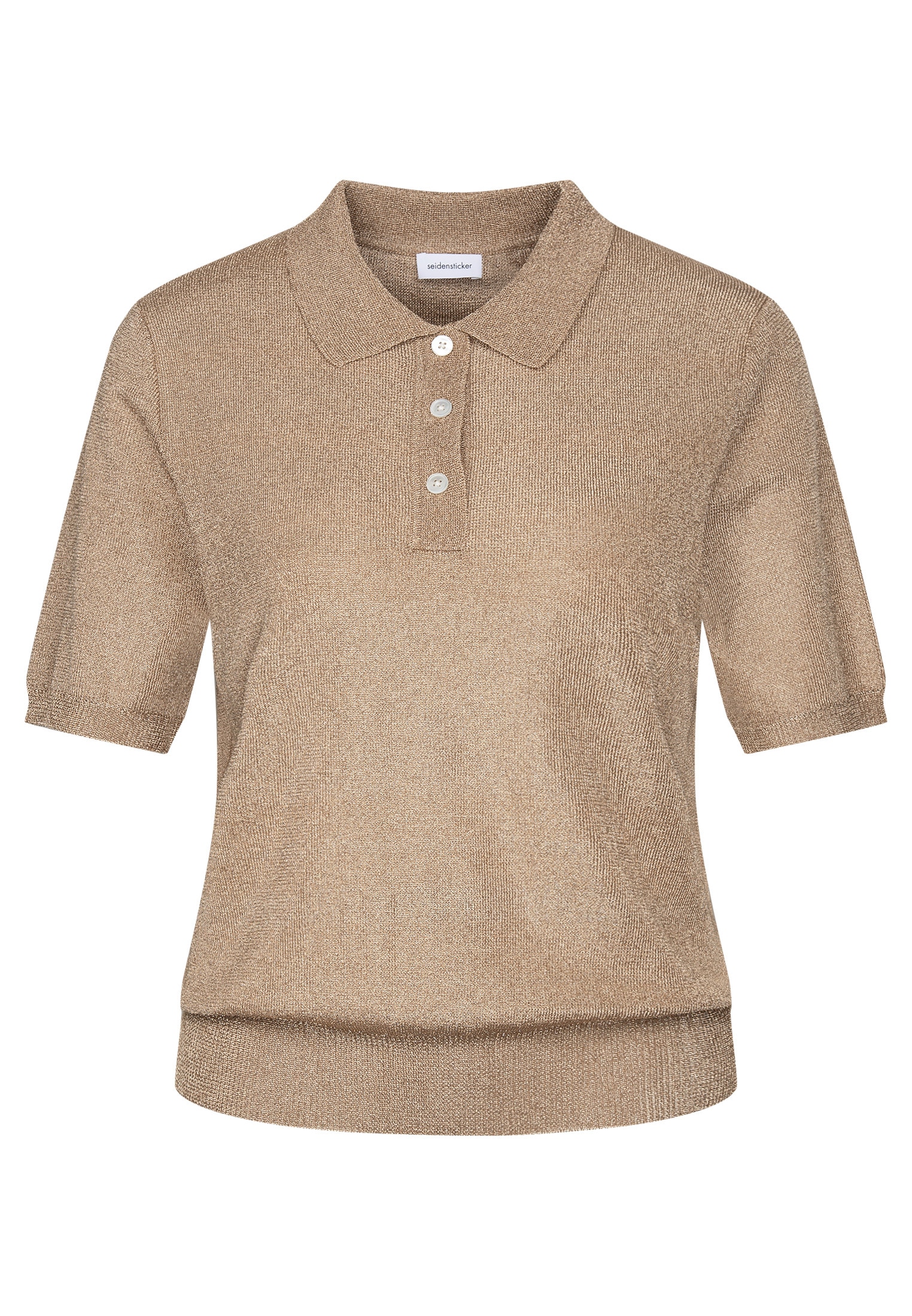 seidensticker Polokragenpullover Polo Uni glänzend