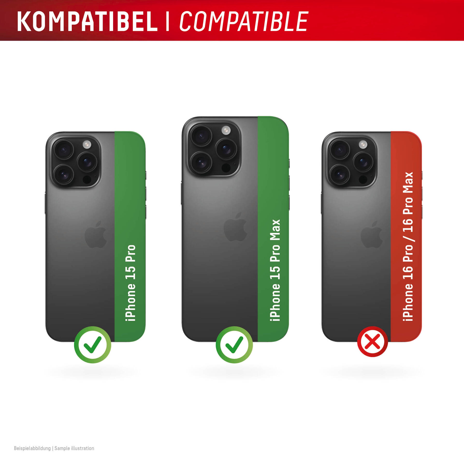 Displex Kameraschutzglas »Camera Lens Glass Single Glass Ring Protector« für Apple iPhone 15 Pro;Apple iPhone 15 Pro Max Packung, 2x Einzellinsen-Schutzringe,  Objektivschutz, Kameraschutz, kratz- & stossfest