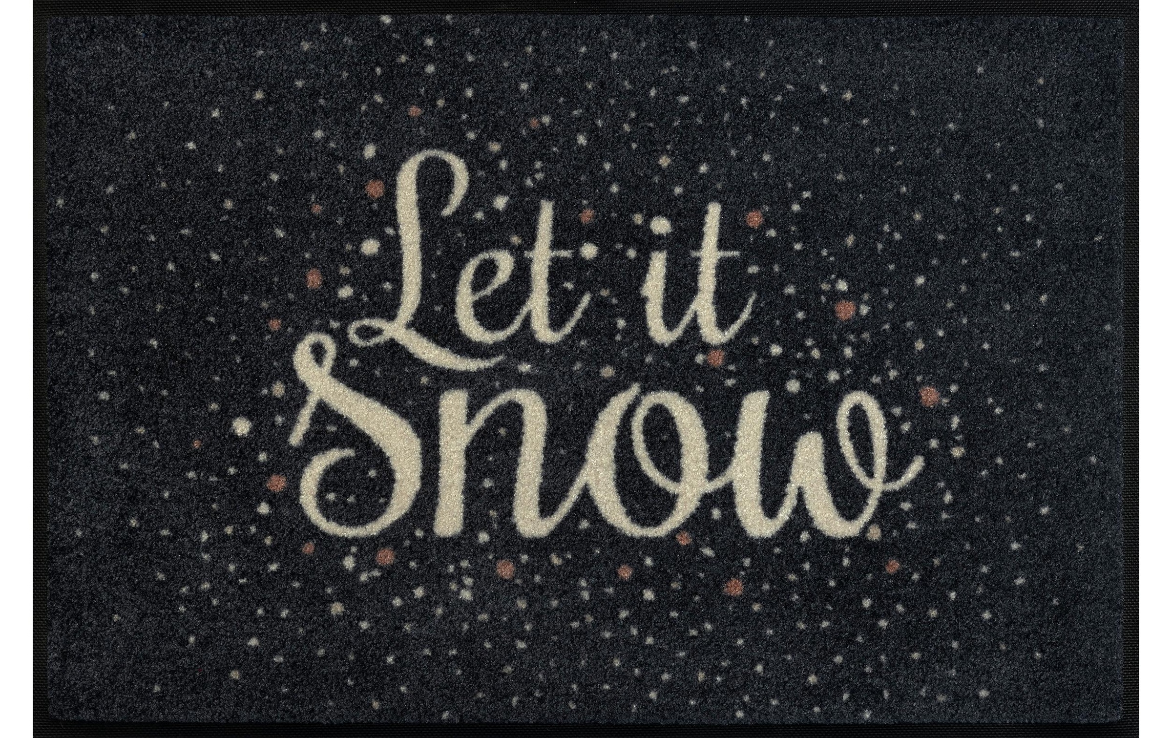 Image of wash+dry by Kleen-Tex Fussmatte »Let it Snow 50«, quadratisch, - mm Höhe bei Ackermann Versand Schweiz