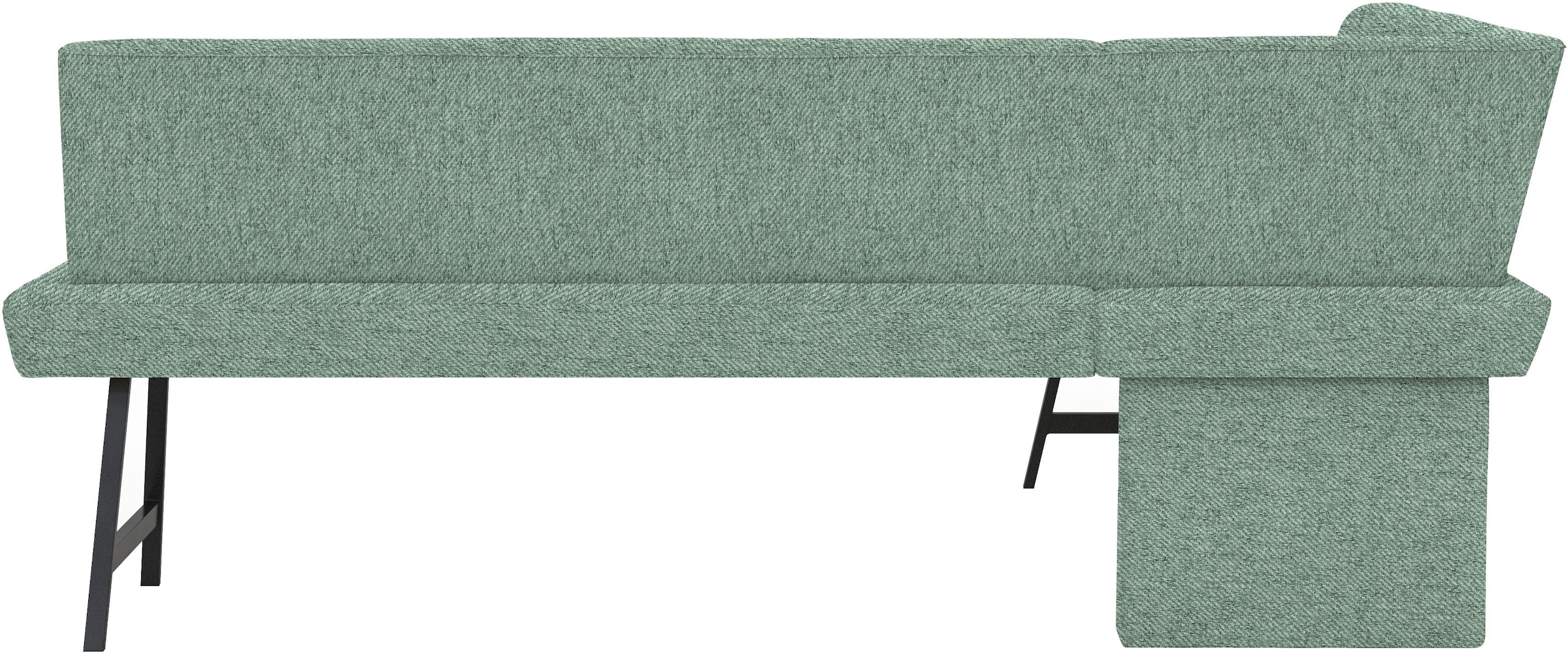 GOODproduct Ensemble de bancs d'angle »Sava« Ensemble, 4 cuis tlg. Eckbank mit Wellenfederung im Sitz, Tisch Massiv Eiche