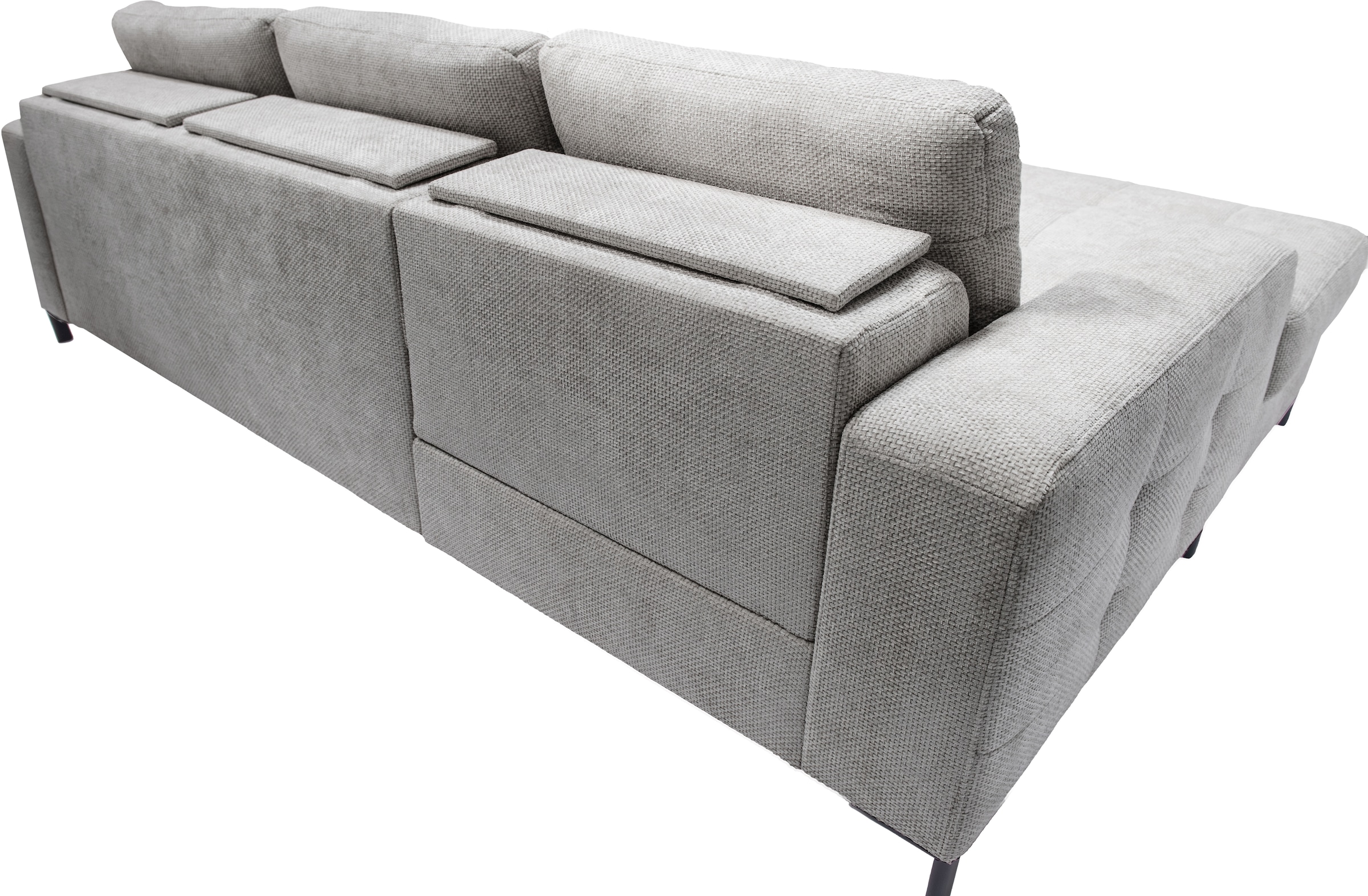 exxpo - sofa fashion Ecksofa »Bonito, mit Rücken- und Sitztiefenverstellung, inkl. Bett & Bettkasten« Sitztiefenverstellung,Höhenverstellung