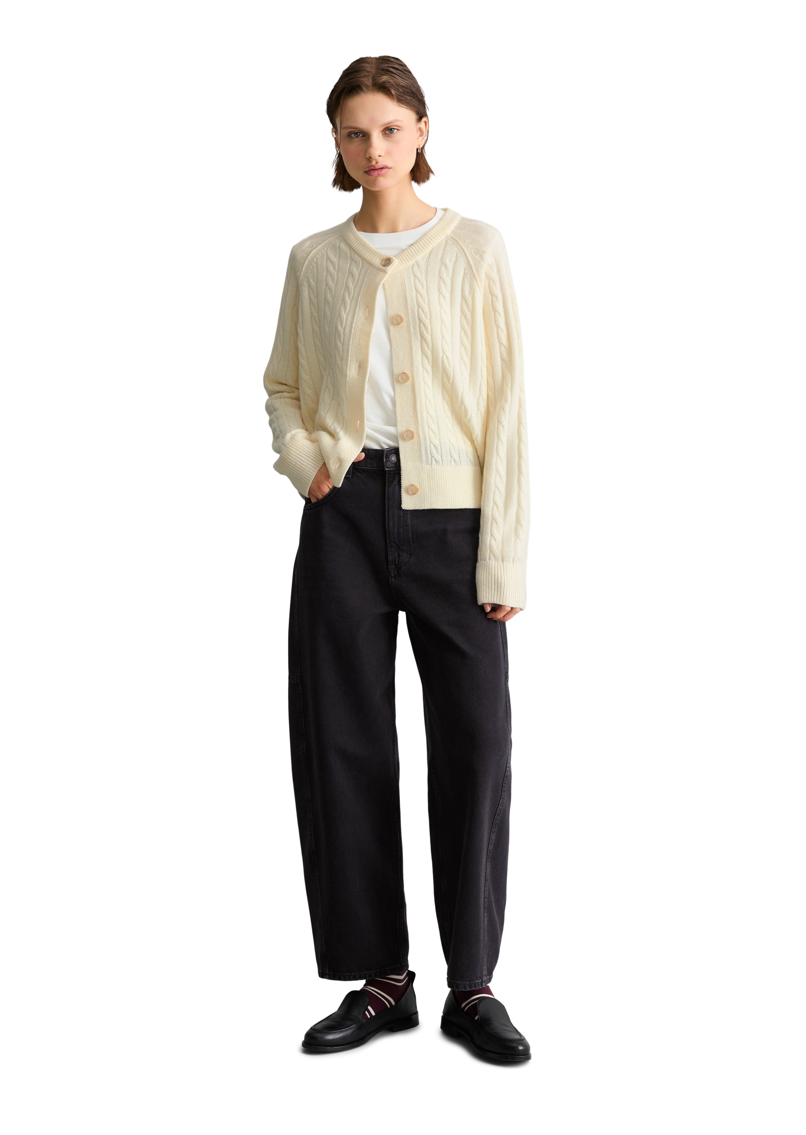 Marc O'Polo DENIM Cardigan en mélange laine vierge