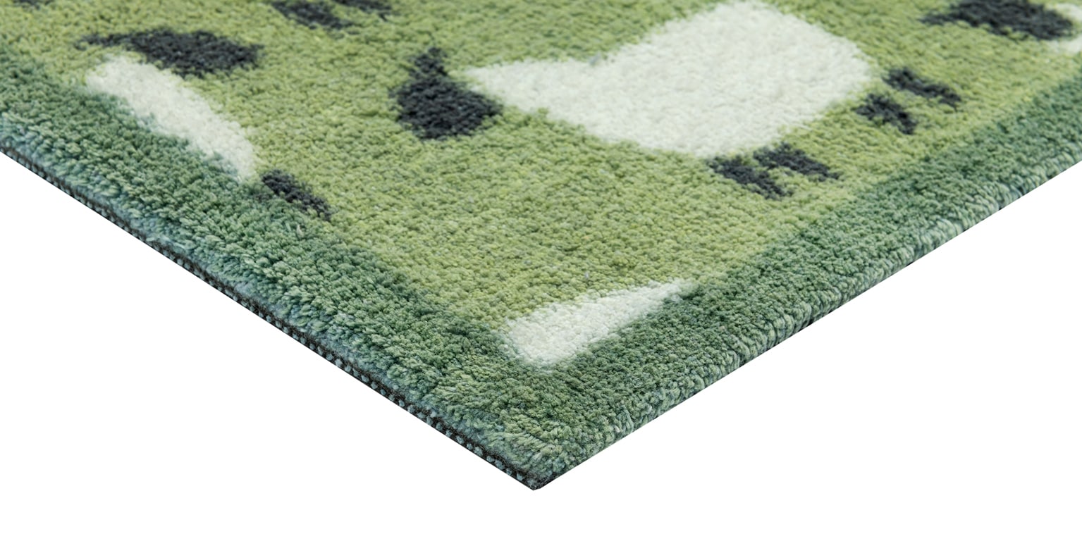 Turtle Mat Tapis de sol »Flock Green« Rectangulaire 9 mm Höhe