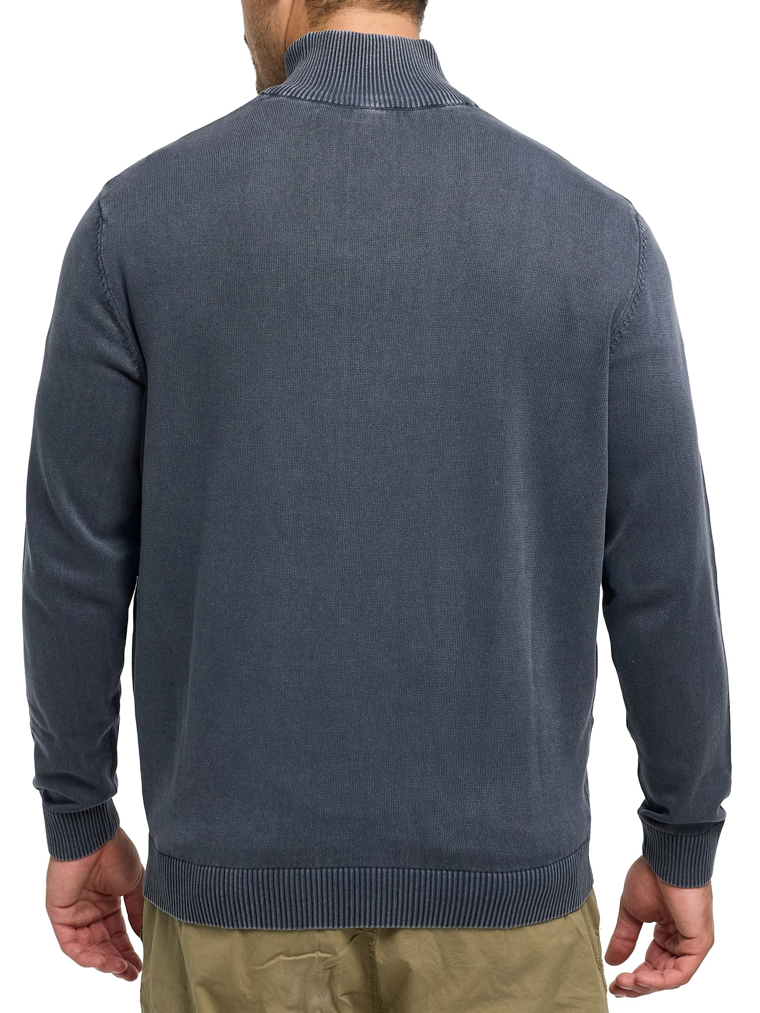 Indicode Troyer »INArkmill ½ zip« Baumwolle, regular fit