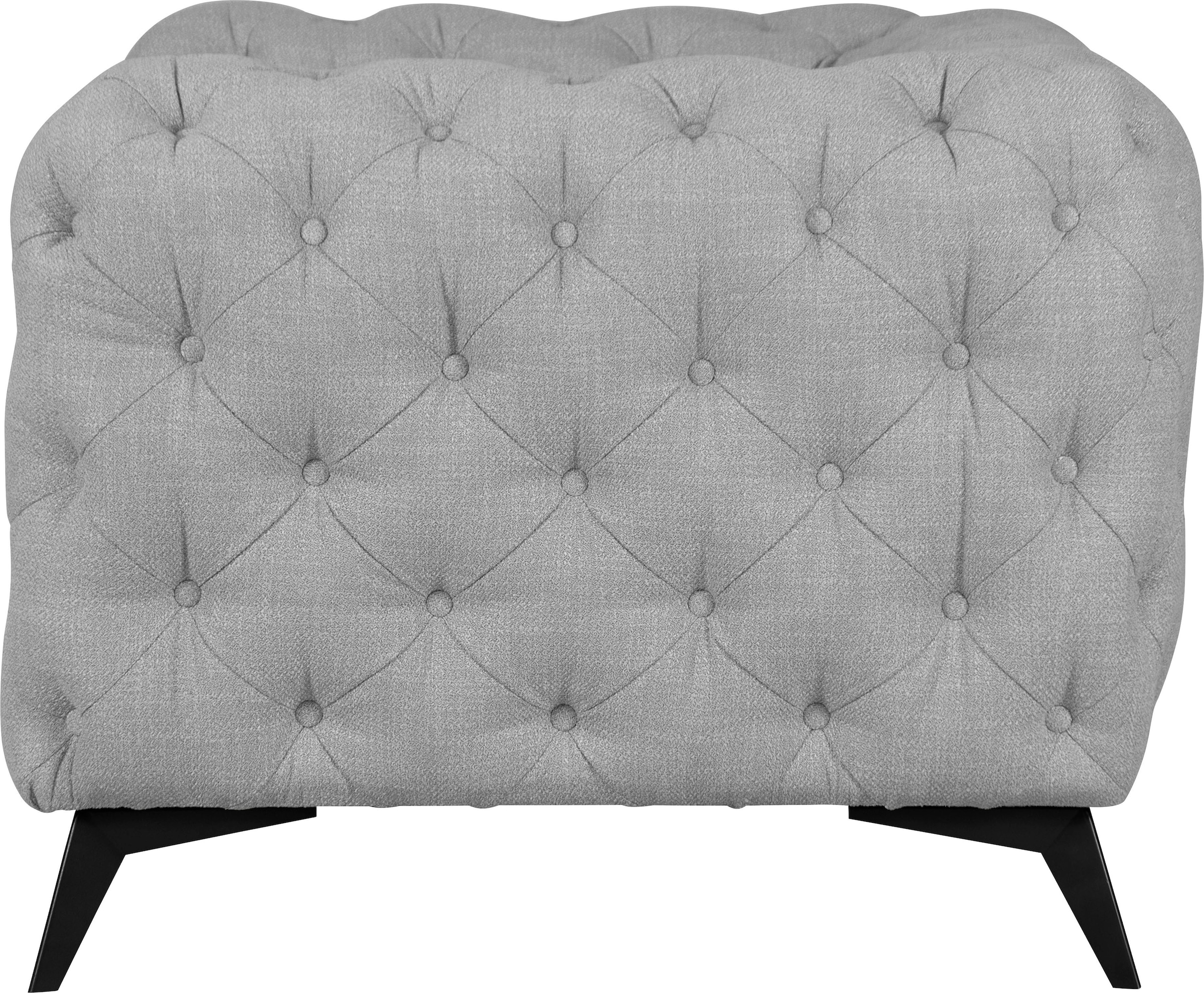 Home affaire Chesterfield-Sessel »Glynis Sessel« aufwändige Knopfheftung, moderne Chesterfield Optik, Fussfarbe wählbar