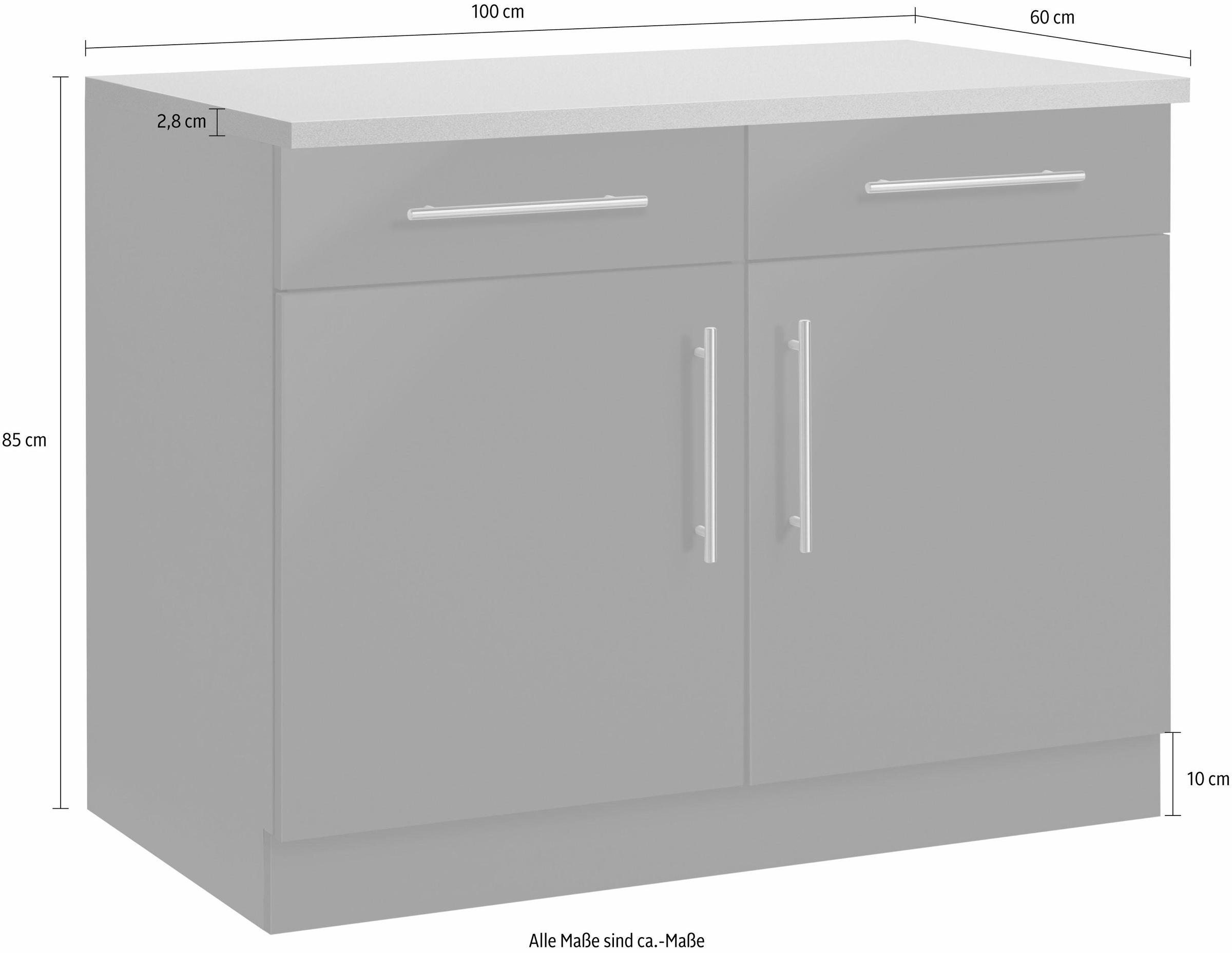 wiho Küchen Unterschrank »Cali«, 100 cm breit