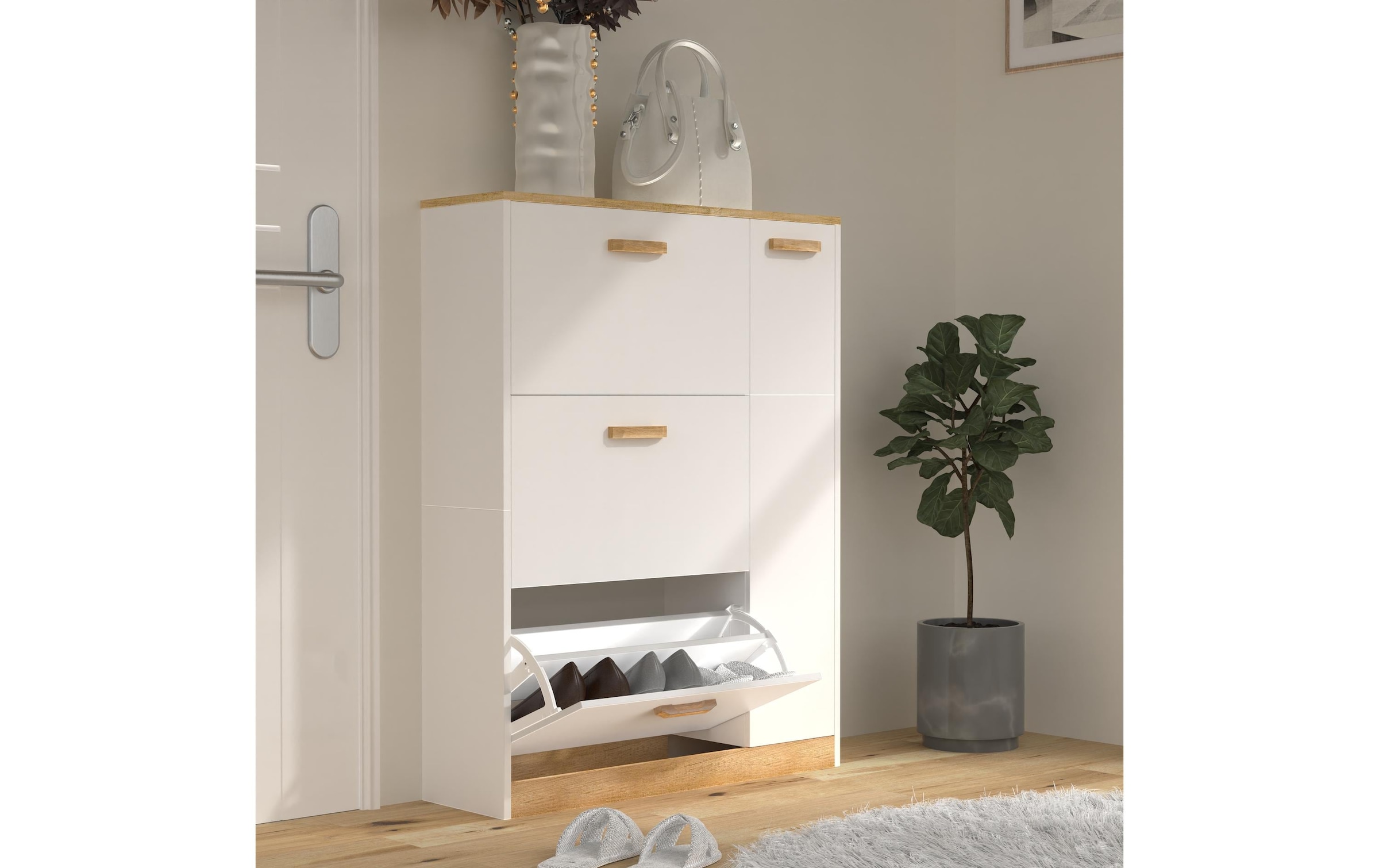VCM Armoire à chaussures »Halom L 80 x 105 cm«