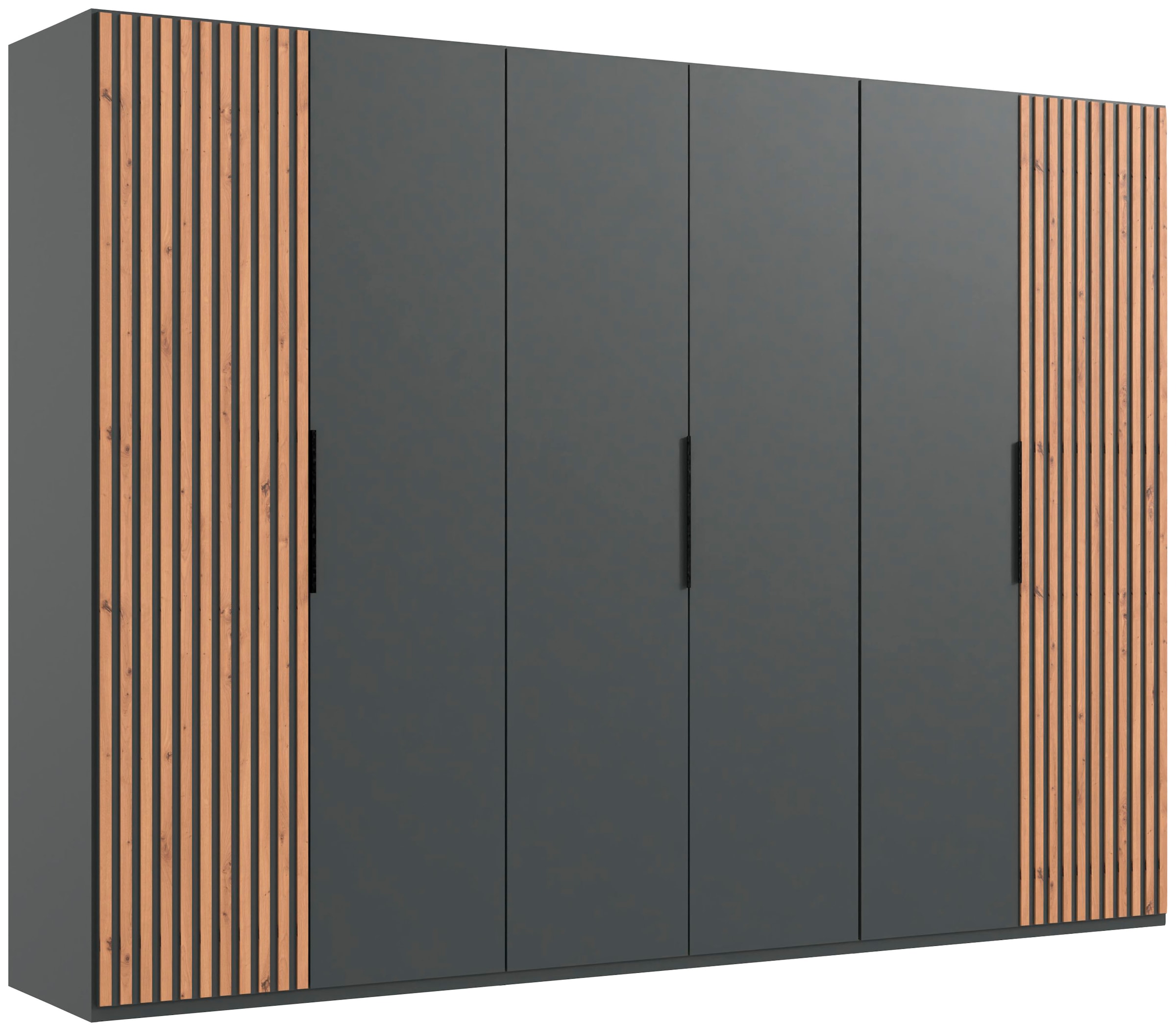 Image of Wimex Drehtürenschrank "Andorra by fresh to go" Mit 3D-Leisten für Akustikpaneel-Optik