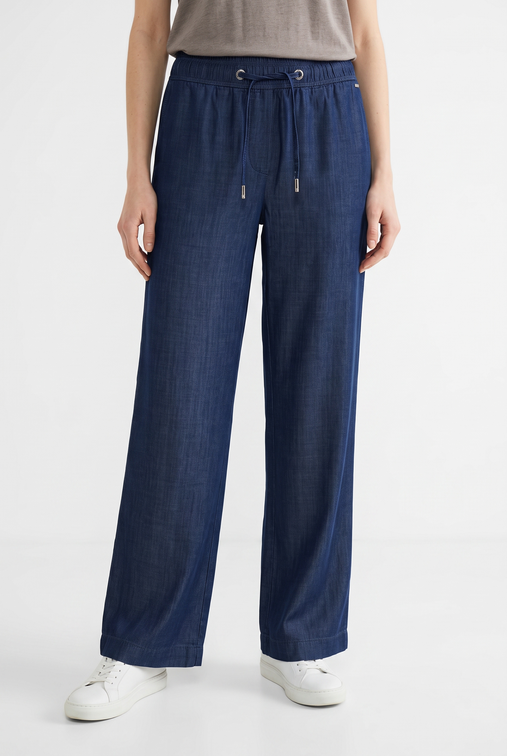 Image of Cecil Stoffhose "Style Neele" Elastikbund mit Kordel, Lyocell, weiter Beinverlauf