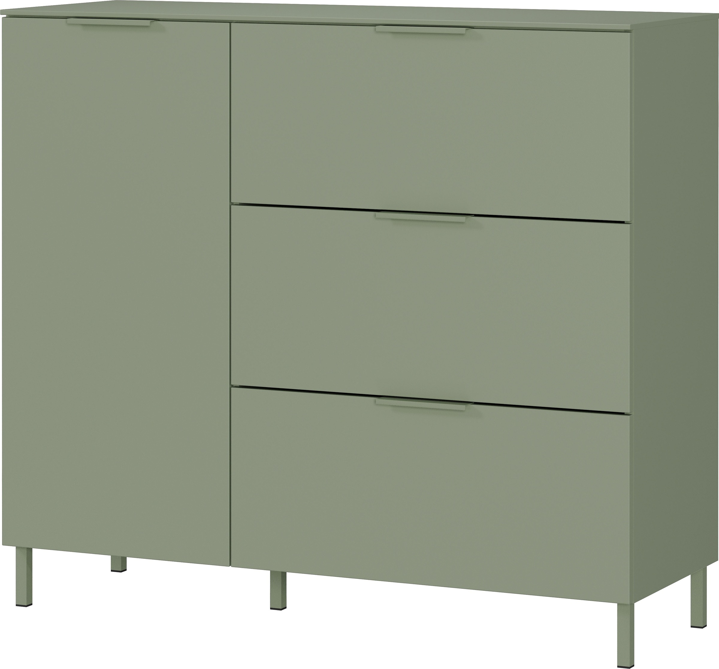 GERMANIA Buffet »Savoca« 1 cuis tlg. Largeur 109 cm, soft-close, 2 variantes de pieds incluses, Fabriqué en Allemagne