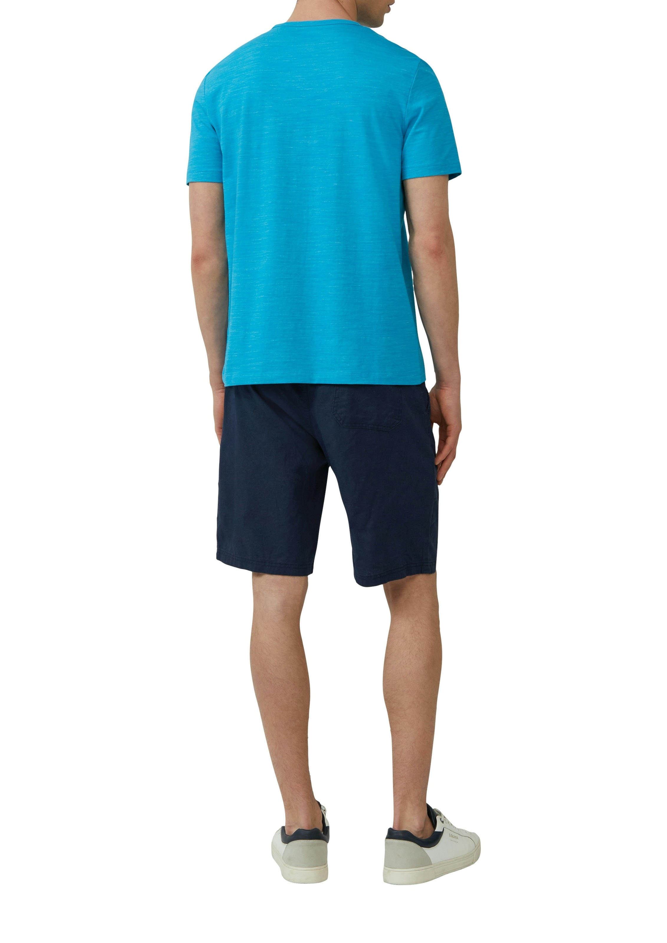 s.Oliver T-Shirt melierte Optik, mit Frontprint