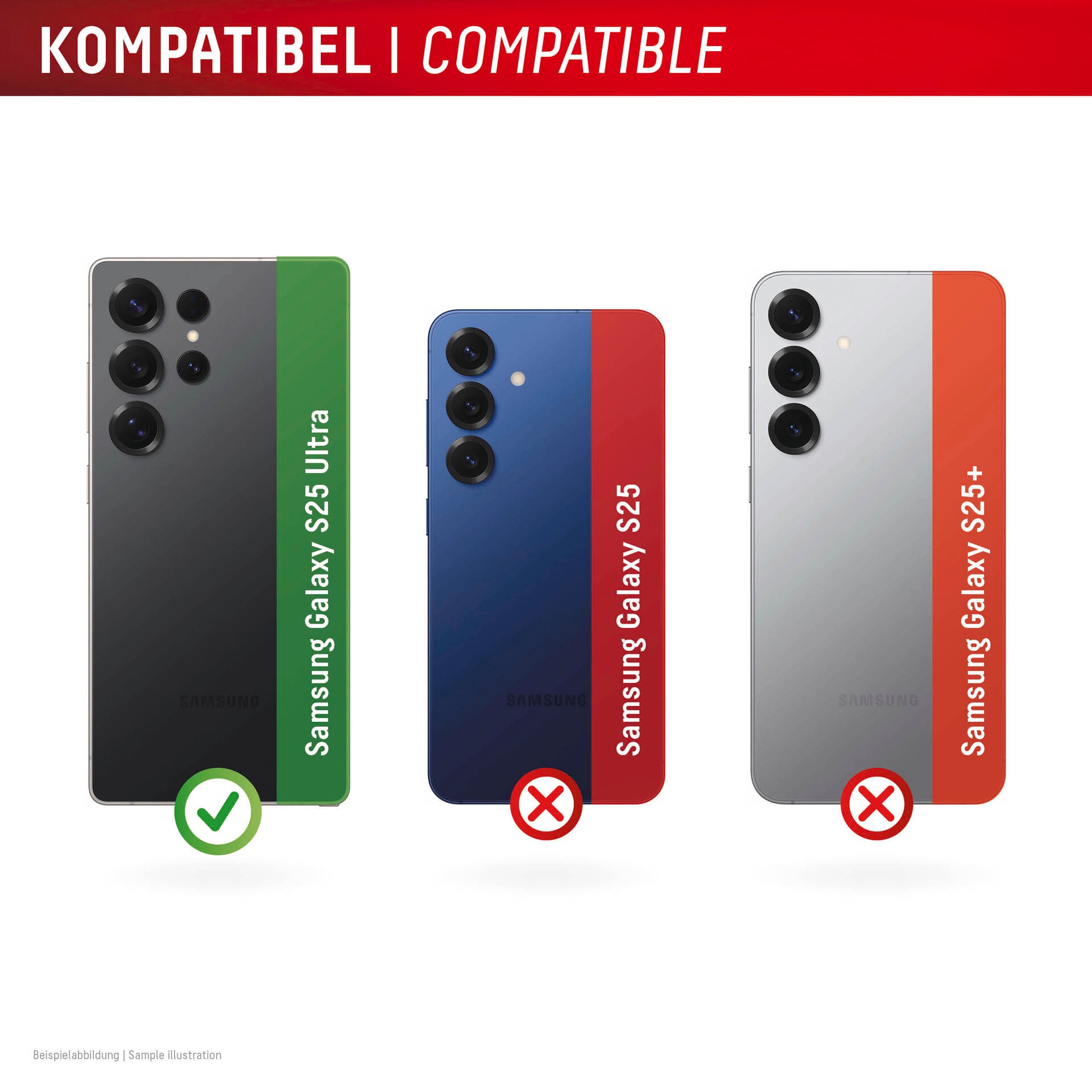 Displex Kameraschutzglas »Camera Lens Glass All-In-One Protector Full Cover« für Samsung Galaxy S25 Ultra Packung, 2x All-In-One Glas,  Objektivschutz, Kameraschutz, kratz- & stossfest