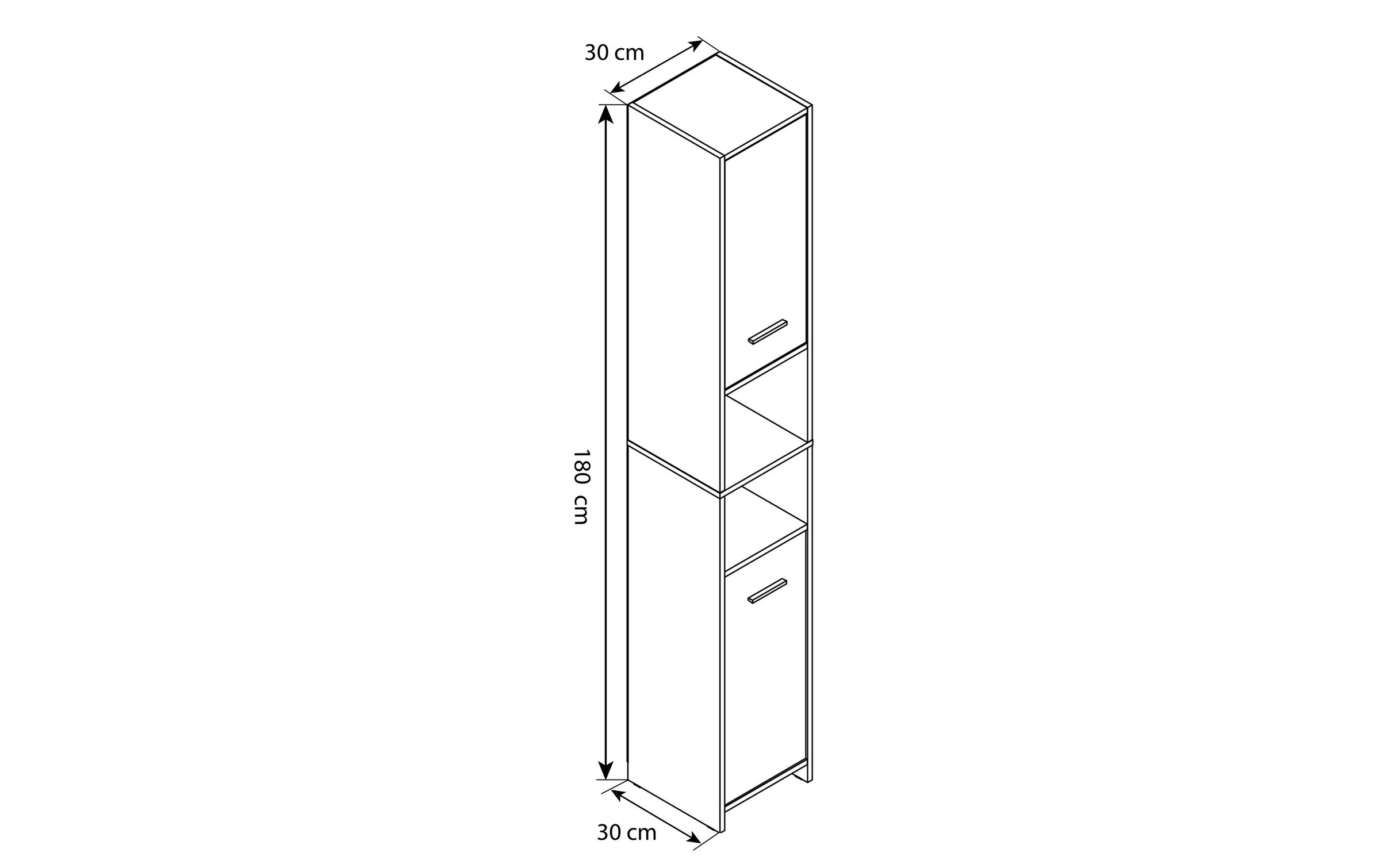 VCM Armoire haute »Zalo L 30 x 180 cm«