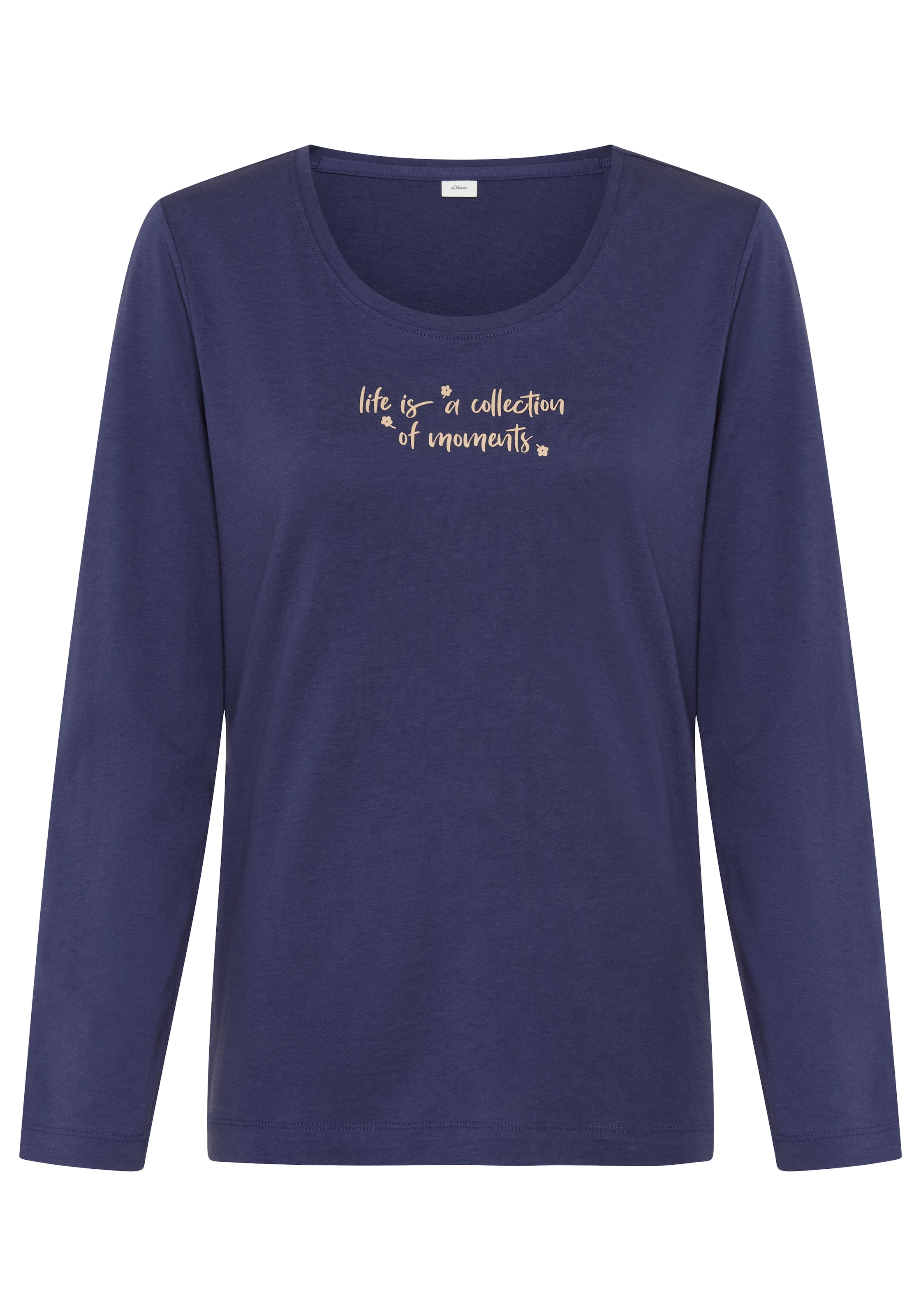 Image of s.Oliver Pyjamaoberteil 1 mit Frontdruck