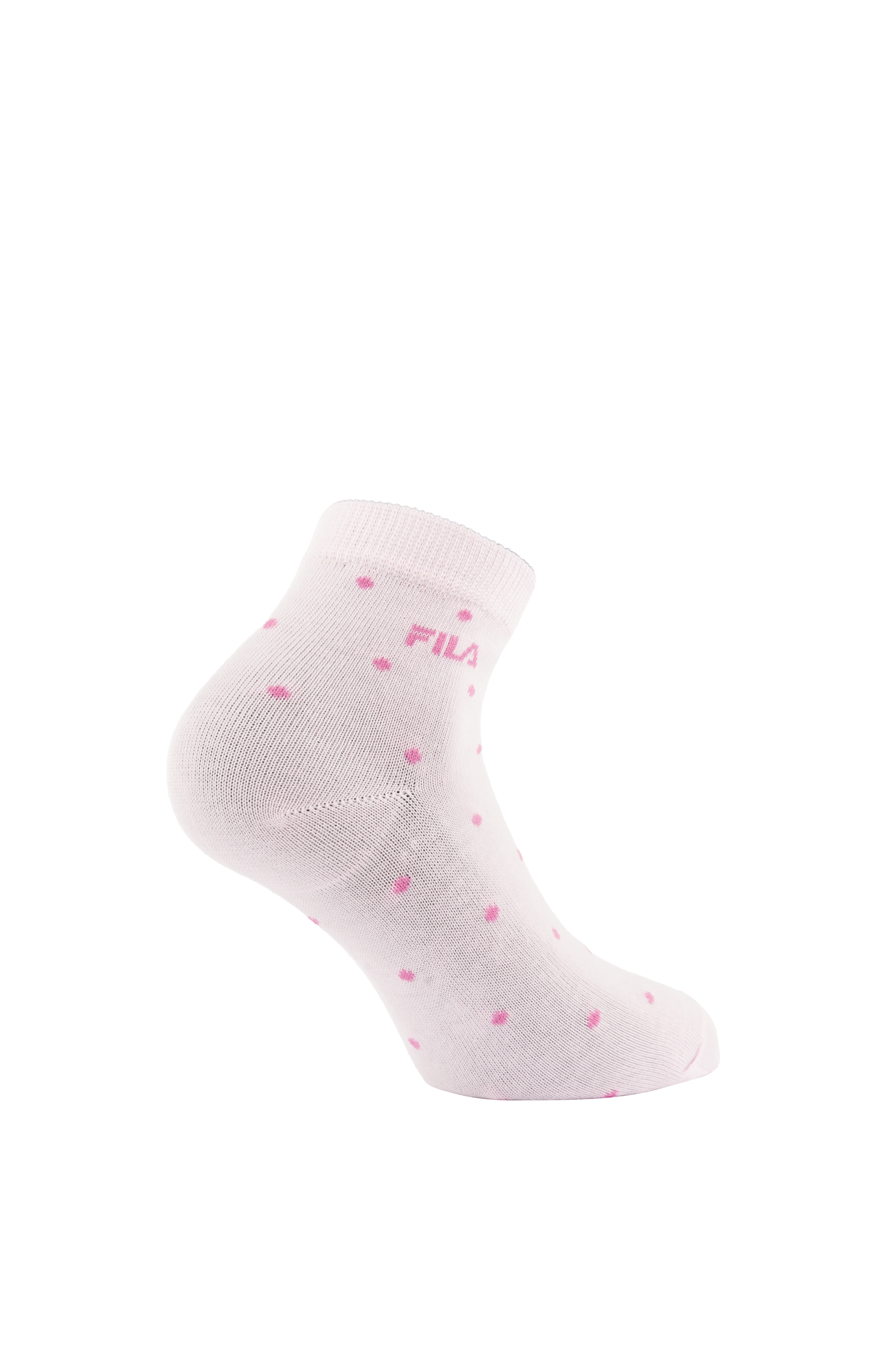 Fila Chaussettes courtes 3 paires,  avec bord-côte étroit, à pois, mélange coton