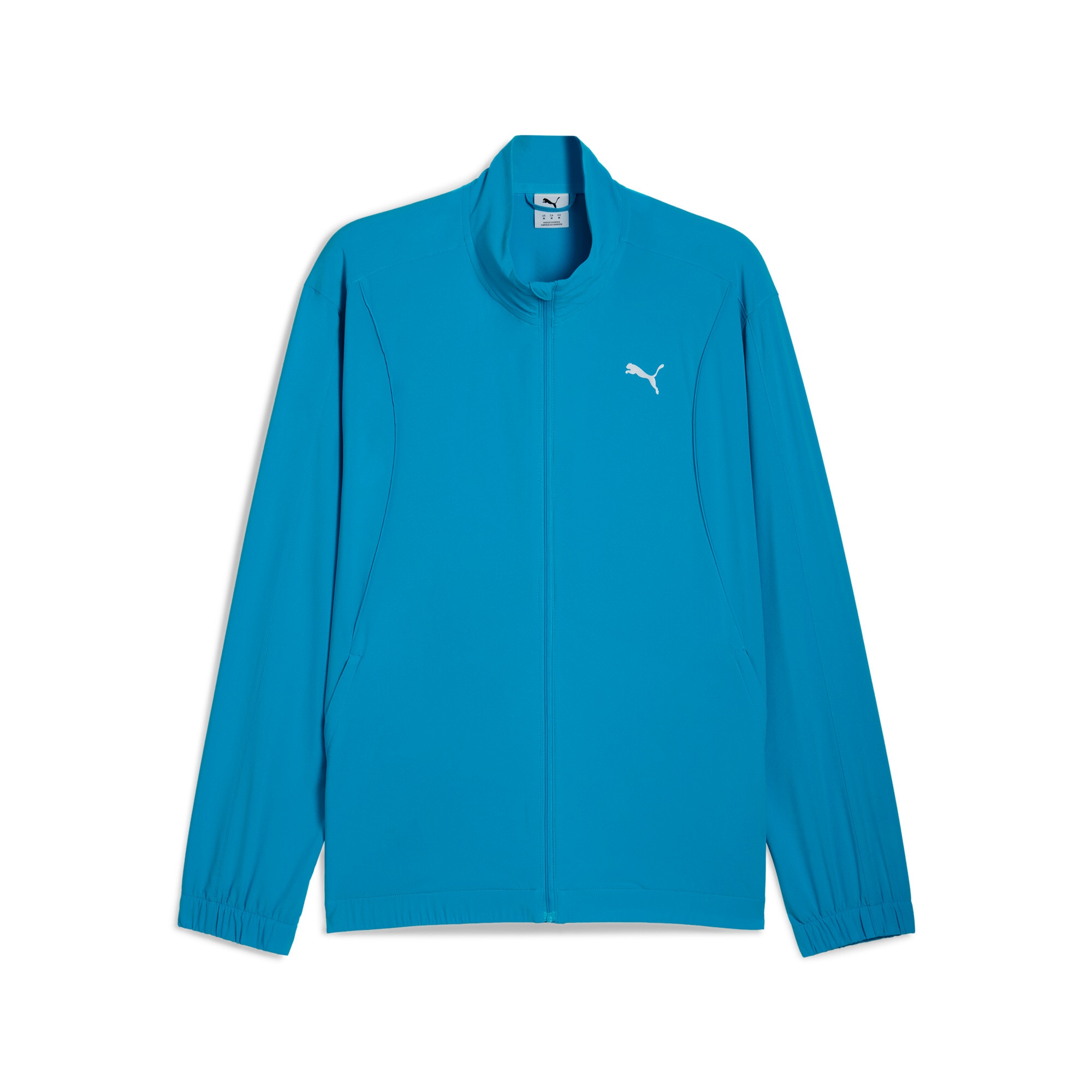 Image of PUMA Trainingsjacke "RUN VELOCITY WOVEN JACKET" ohne Kapuze mit Nahttaschen, mit Reissverschluss und Schutzleiste, atmungsaktiv