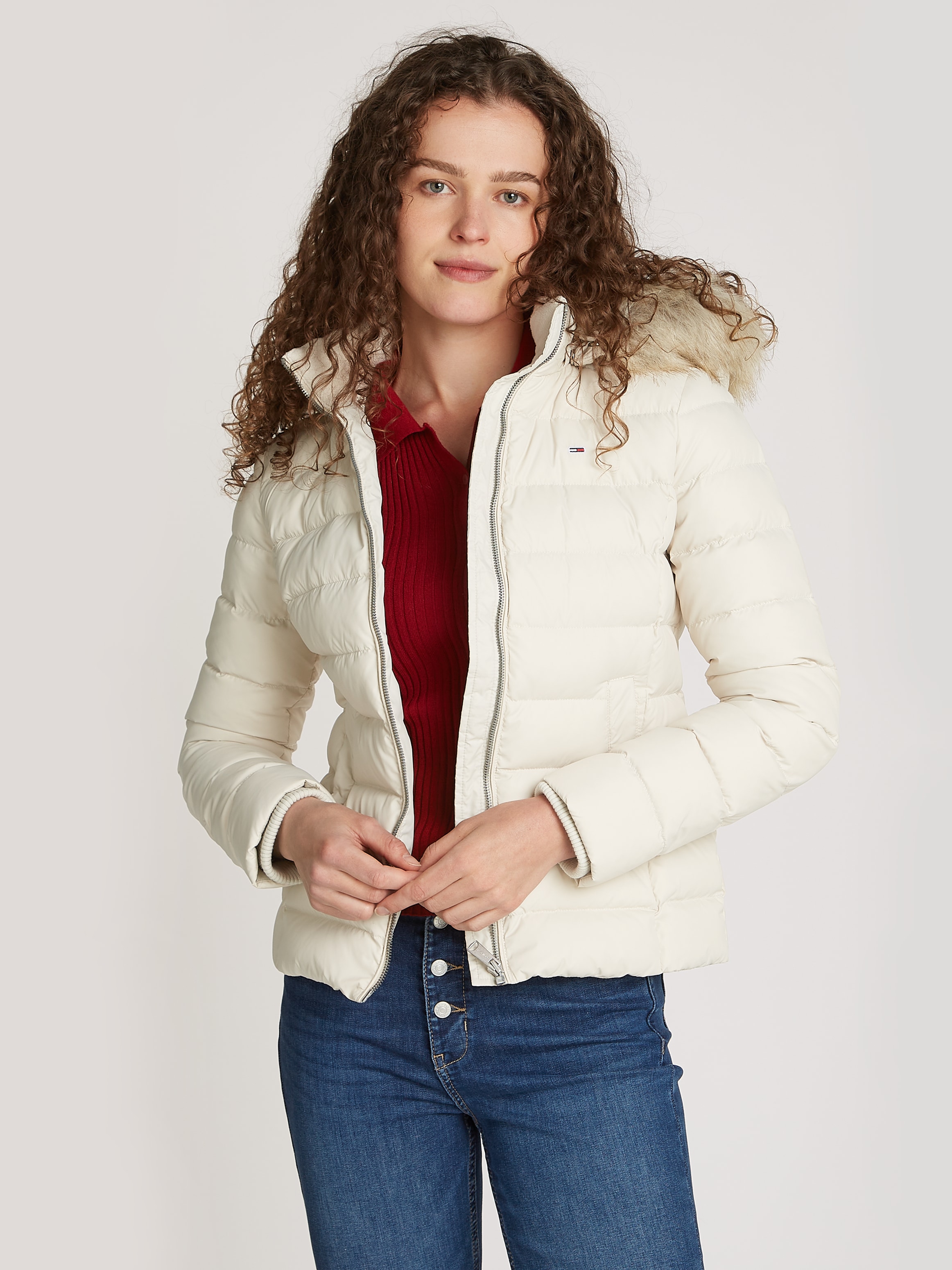 Steppjacke »TJW BASIC HOODED DOWN JACKET EXT«, mit Kapuze, in Grossen Grössen, mit Kapuze