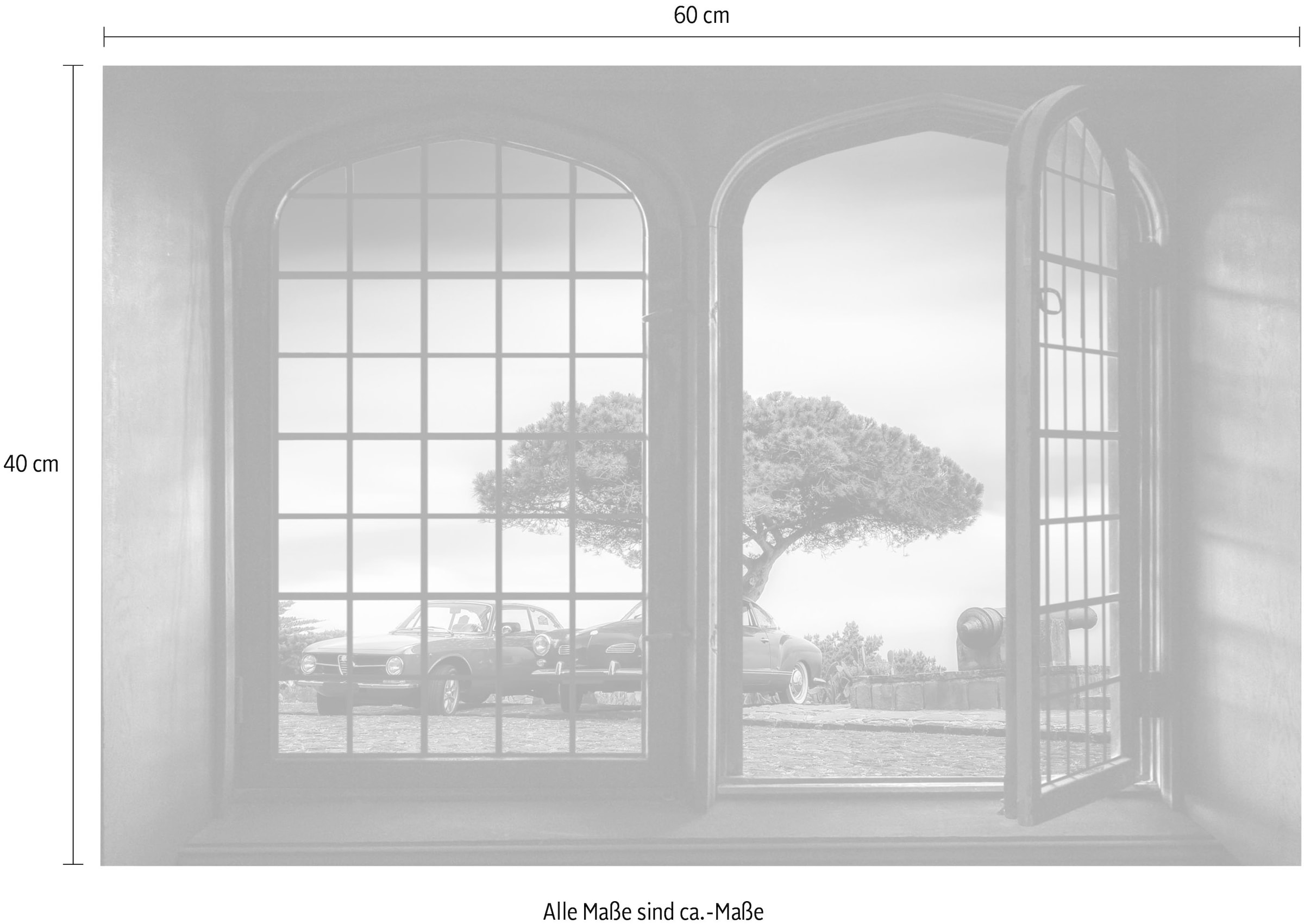 queence Wandsticker »Baum«, Wandsticker, Wandbild, selbstklebend, 3D, Fenster