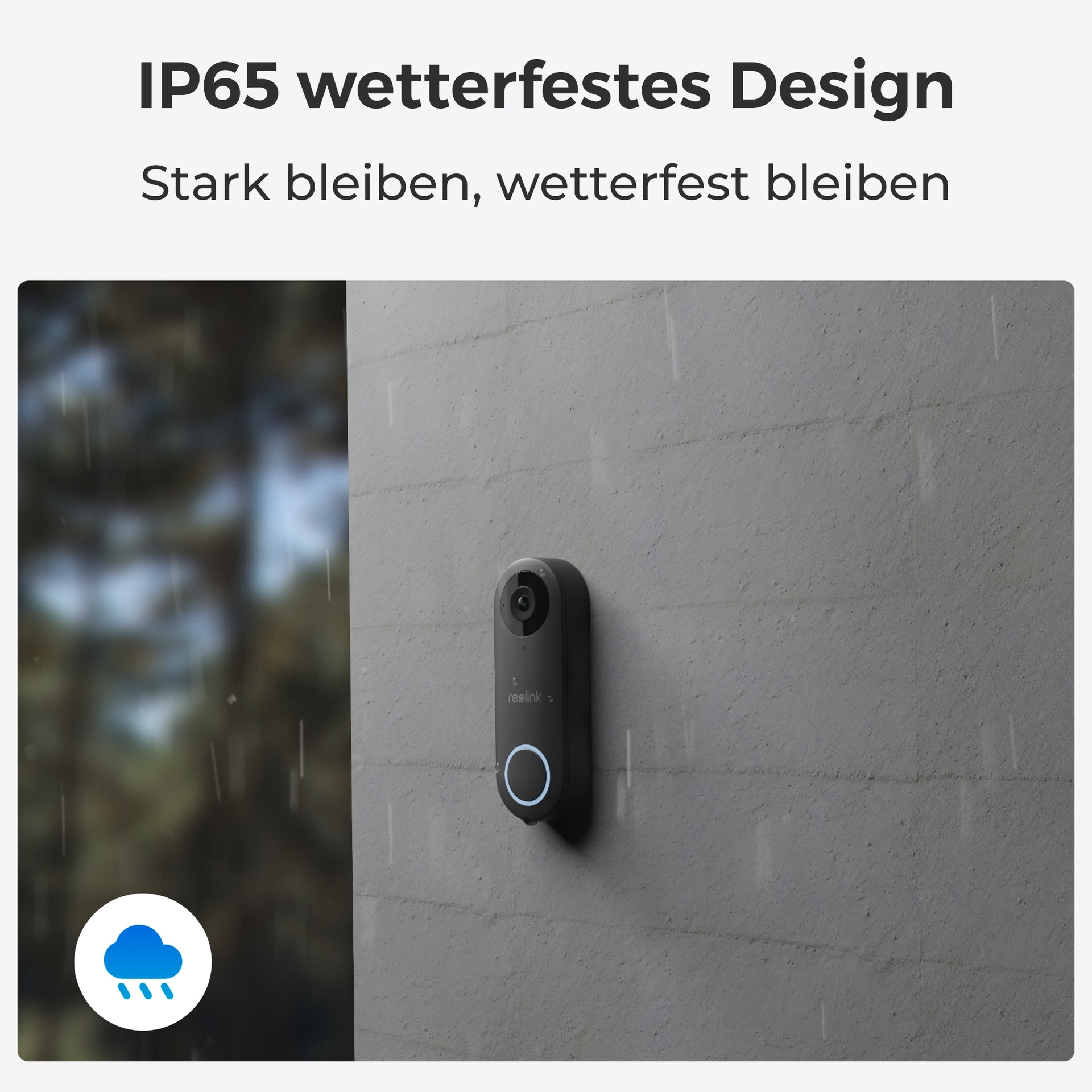 Reolink Smart Home Türklingel »D340W - 5MP Video-Türklingel & Chime«, Aussenbereich, 2,4/5 GHz WLAN, Personenerkennung, 2-Wege-Audio, arbeitet mit NVRs