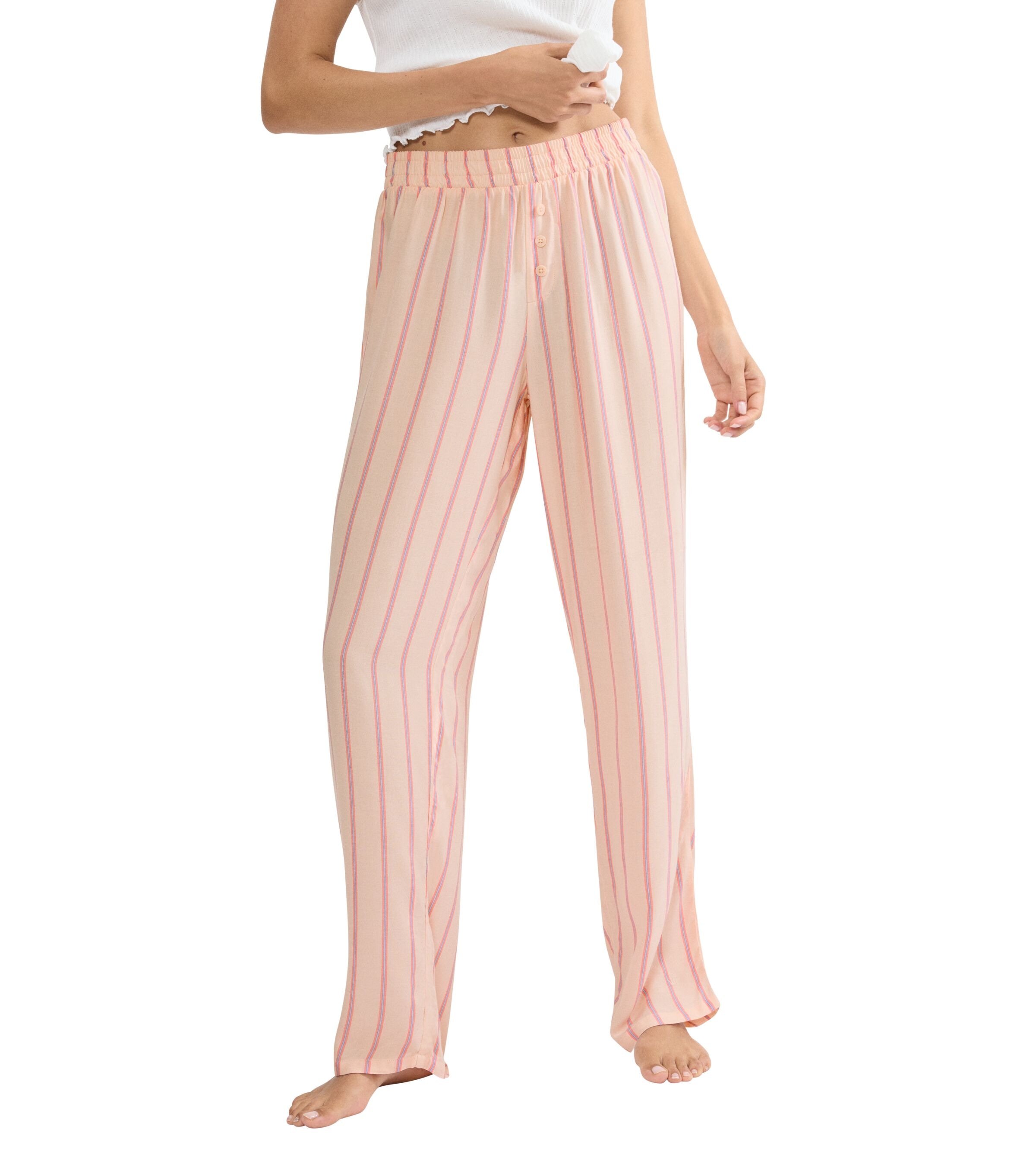 Image of Triumph Pyjamahose "Mix & Match Trousers Viscose 01" Gummizug, gestreift, leicht