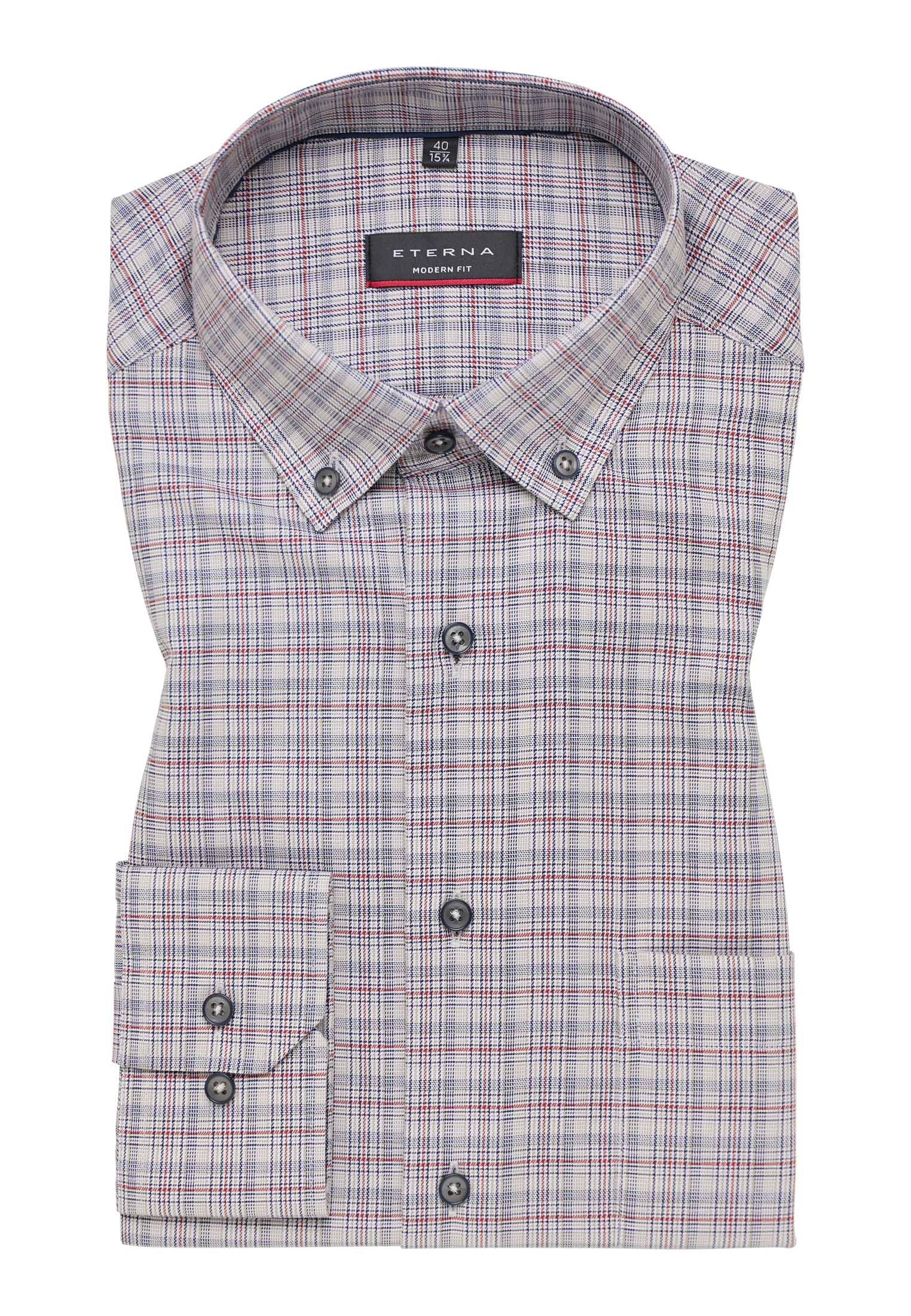 Eterna Langarmhemd »MODERN FIT« NON IRON (bügelfrei)