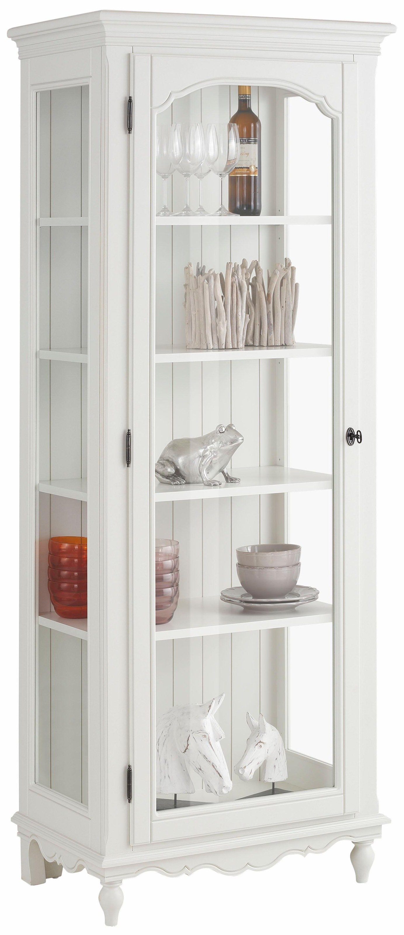 Image of Premium collection by Home affaire Vitrine »Katarina«, mit Glaseinsatz in der Holztür, Korpus aus massiver Buche, Breite 72 cm bei Ackermann Versand Schweiz