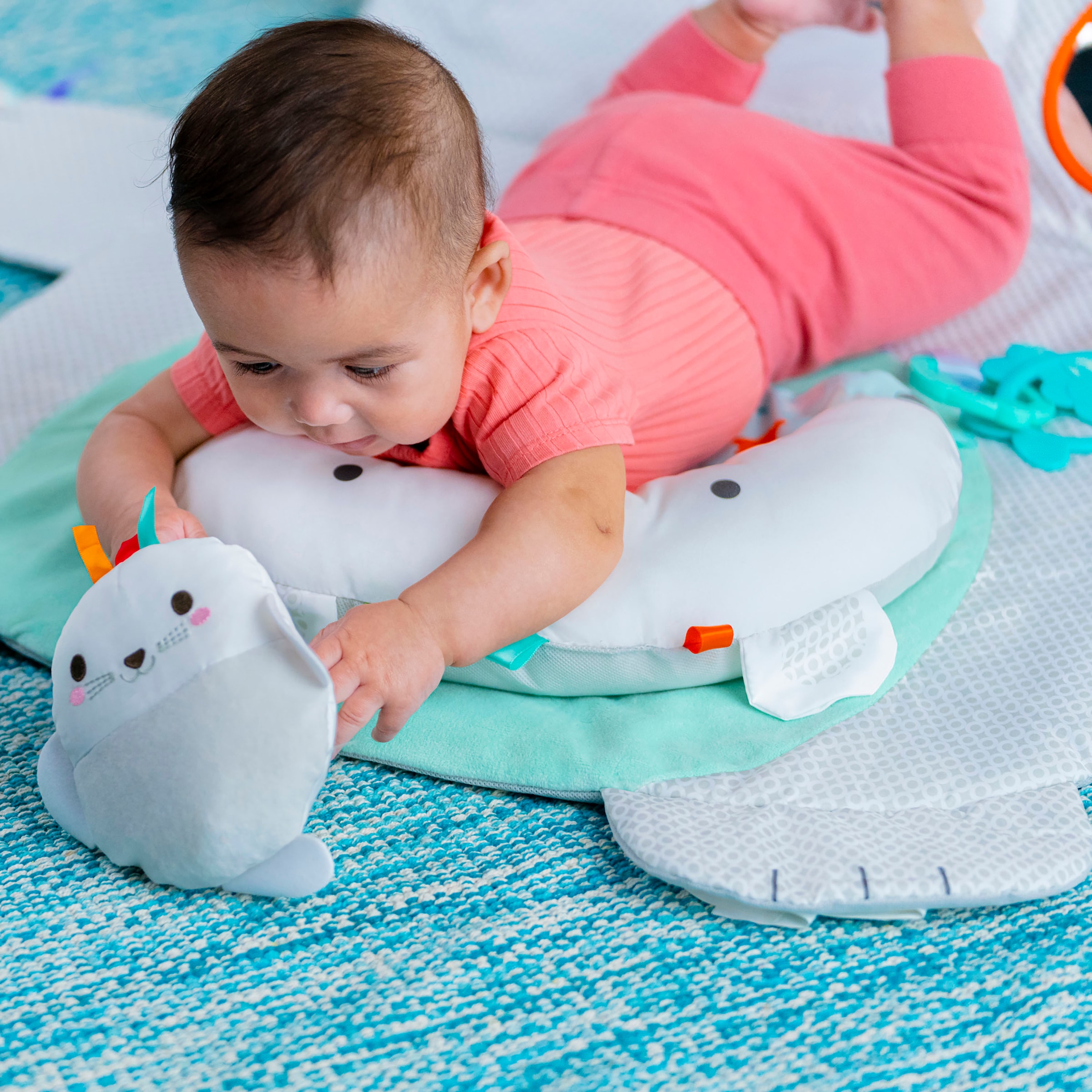 Bright Starts Jouet de préhension »Tummy Time Prop & Play™«
