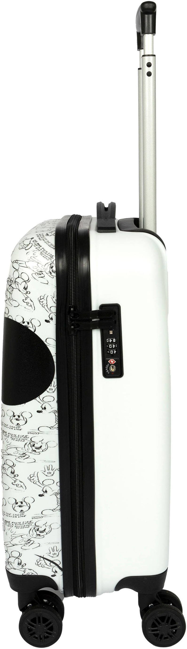 UNDERCOVER Valise pour enfants »Mickey Mouse, 59 cm« 35 litre 4 Rollen mit TSA-Zahlenschloss