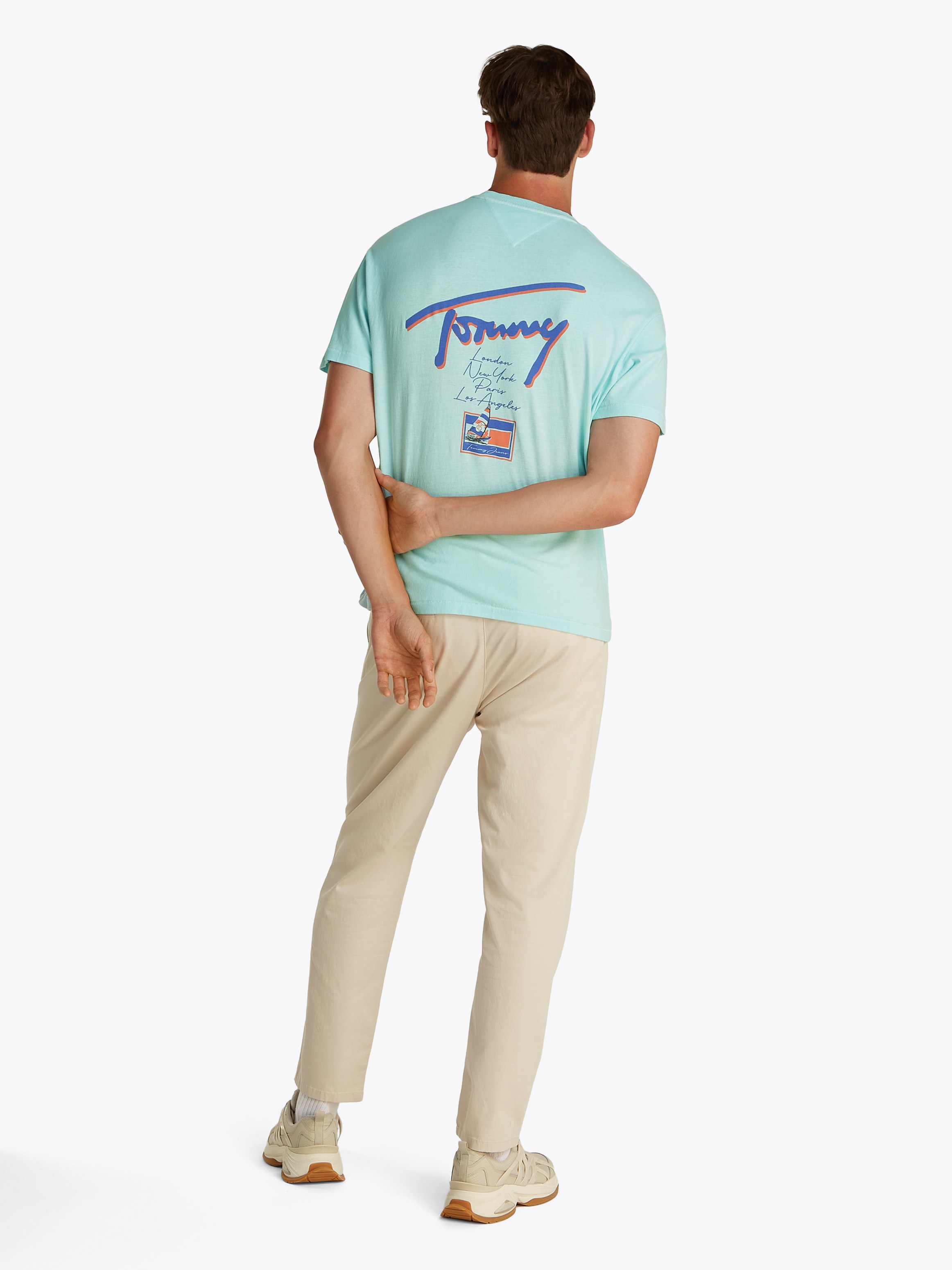Tommy Jeans T-Shirt »TJM RLX FADED GRAPHIC TEE EXT«, mit grossem Rückendruck