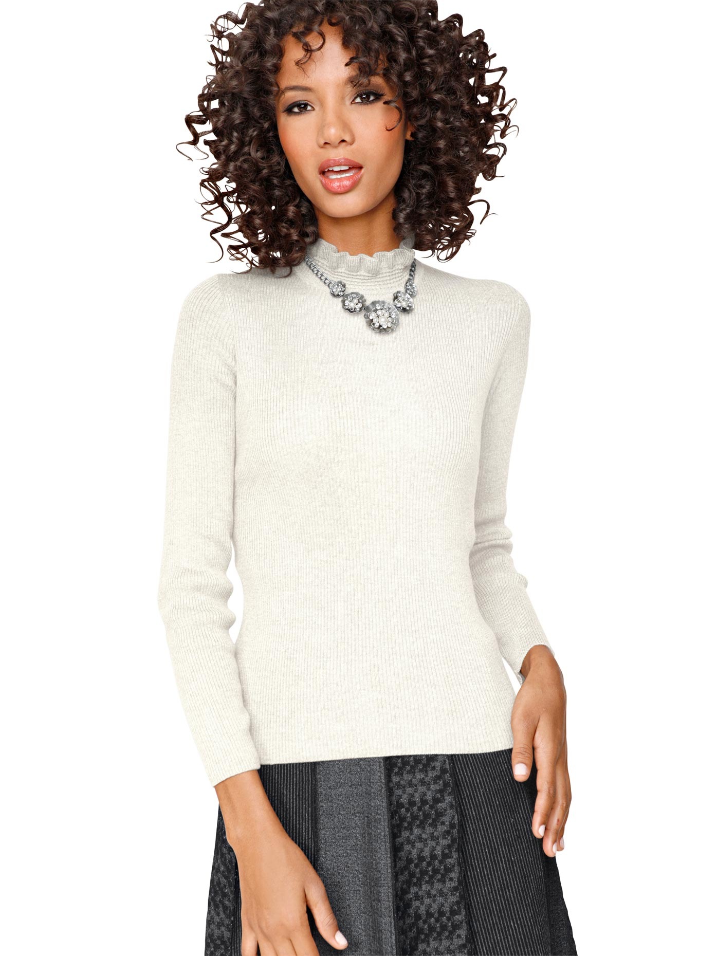 Image of LINEA TESINI by Heine Stehkragenpullover »Stehkragen-Pullover« bei Ackermann Versand Schweiz