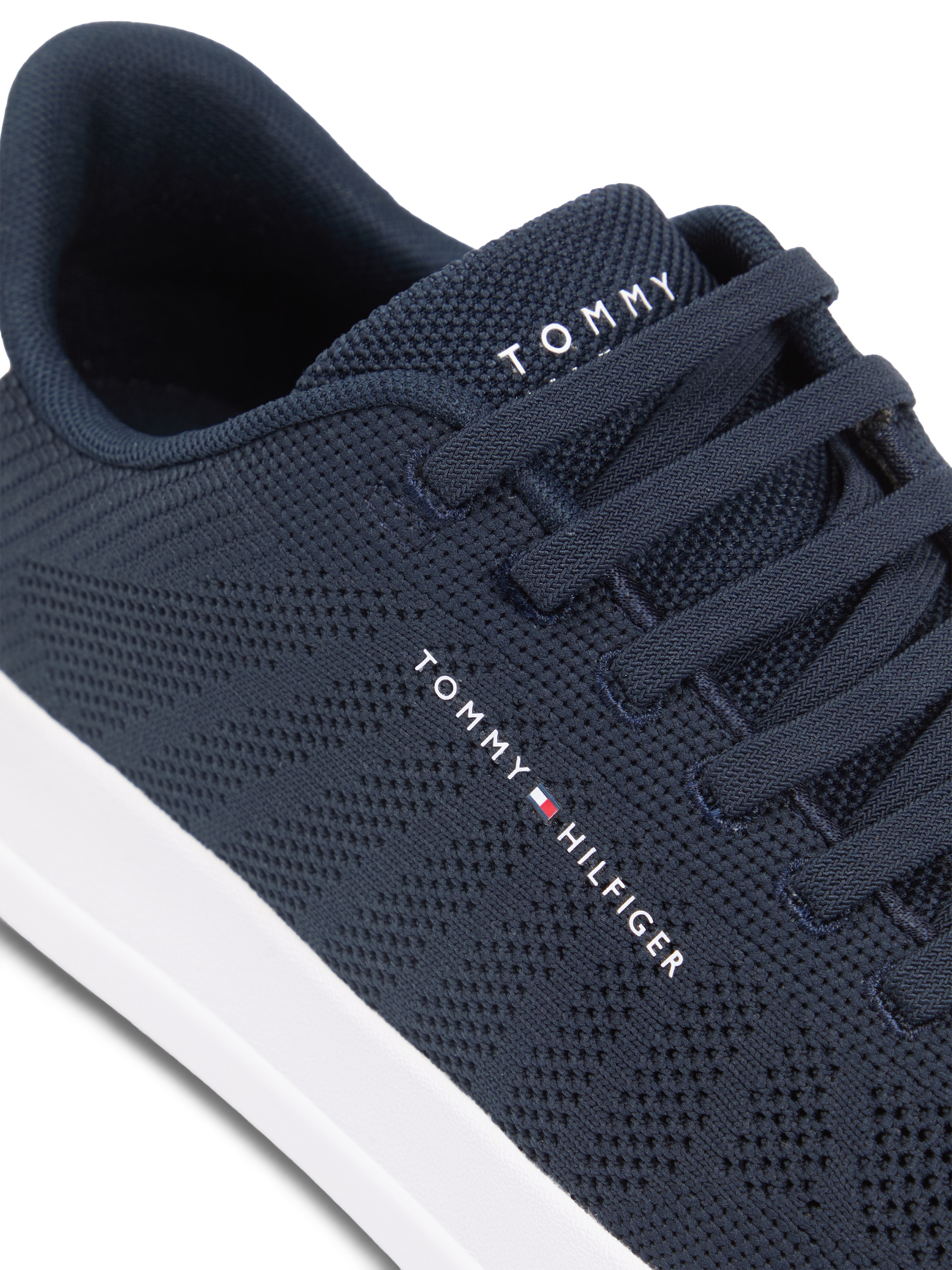 Tommy Hilfiger Baskets slip-on »TH COURT KNIT«  Chaussure de loisir, chaussure basse, chaussure à enfiler en look tricot tendance