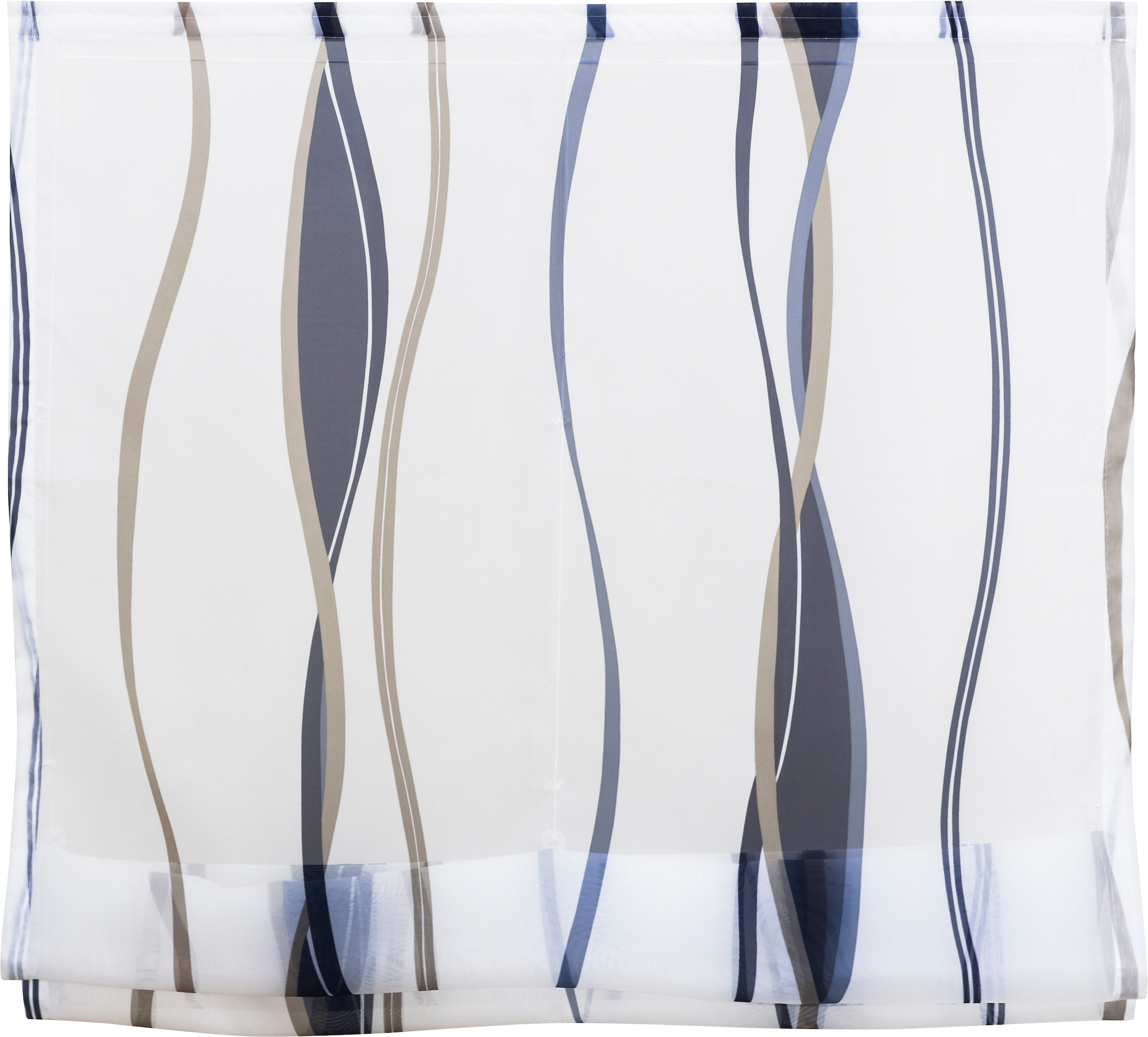 GOODproduct Raffrollo »Dimona« mit Klettschiene Transparent, Voile, Polyester, Wellen
