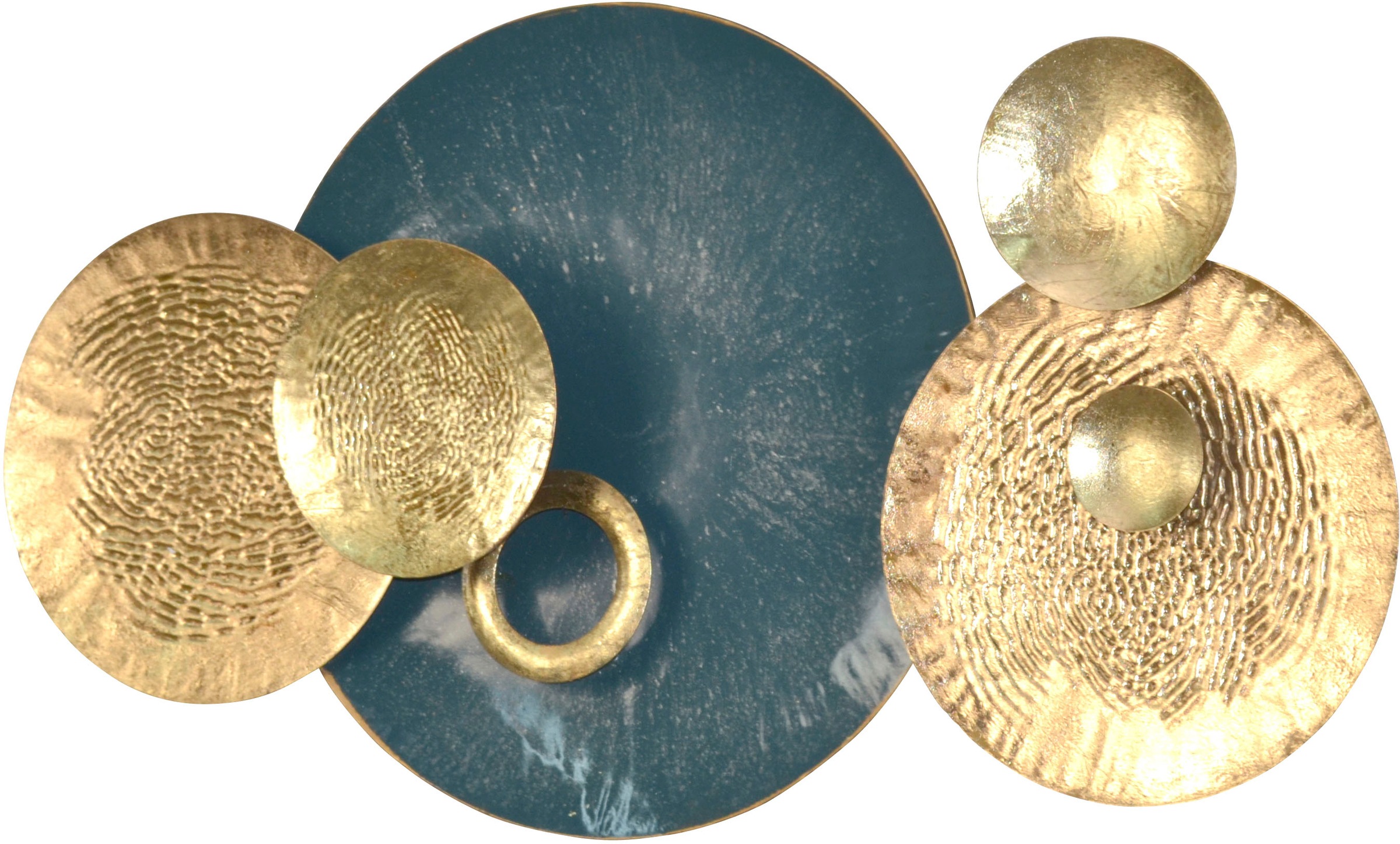 Image of pajoma Wanddekoobjekt "Wanddekoration" Wandobjekt aus Metall, viele Kreise