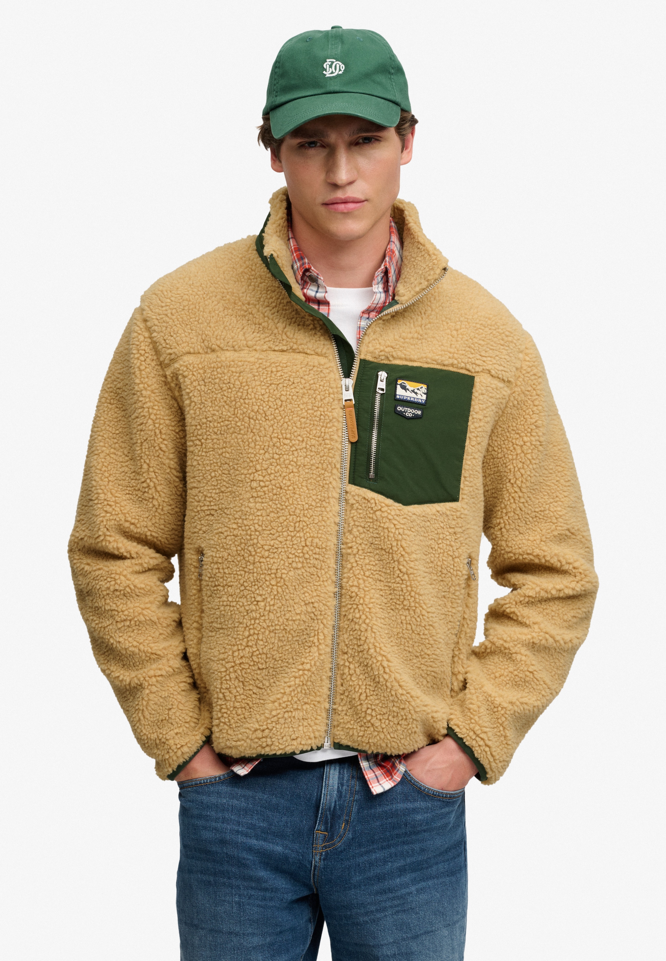 Image of Superdry Sweatjacke "MOUNTAIN FULL ZIP FLEECE" Relaxed Fit, mit Reissverschluss, aus Fleece